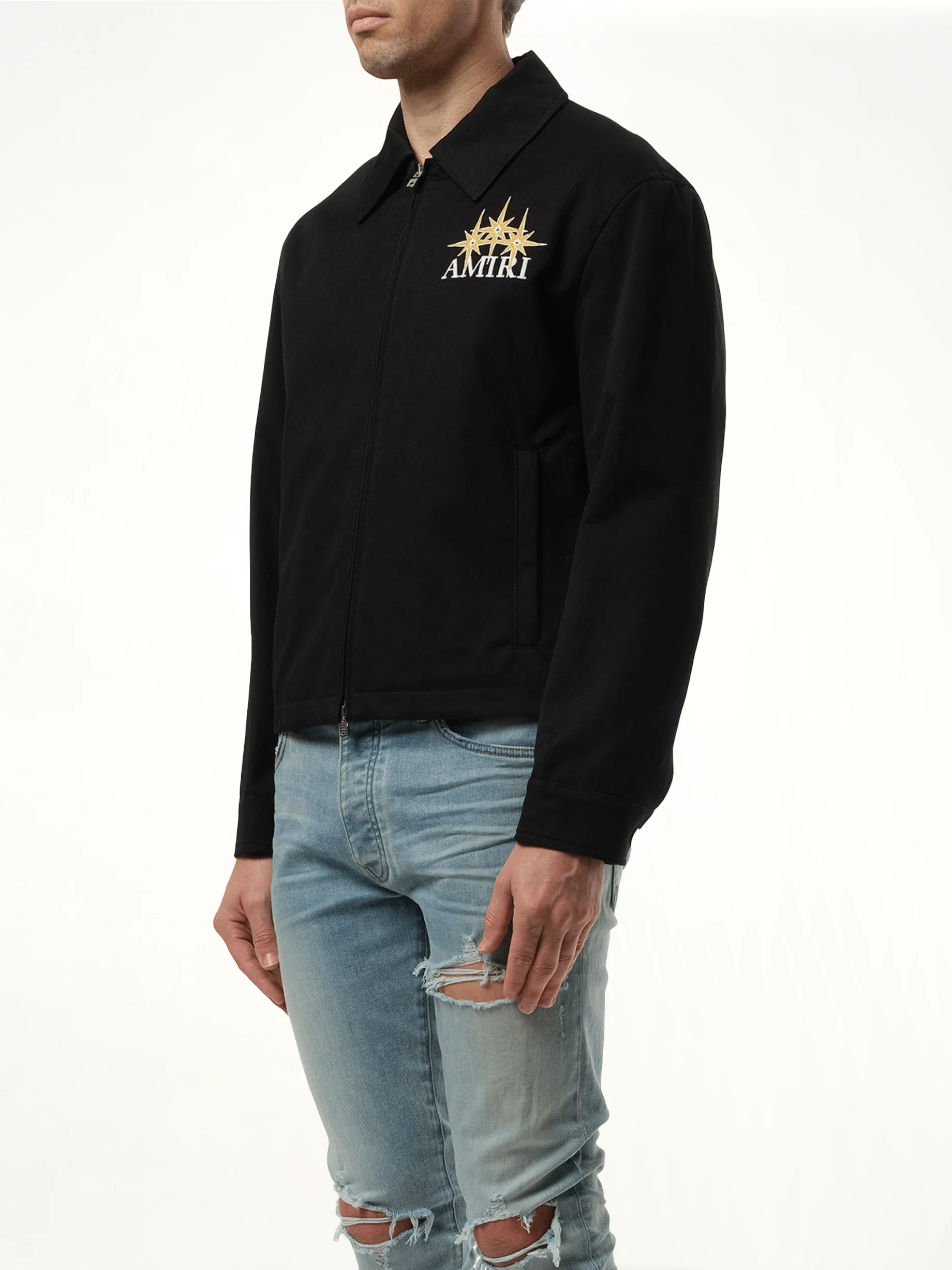 Starburst Zip Blouson in Black - Image 5