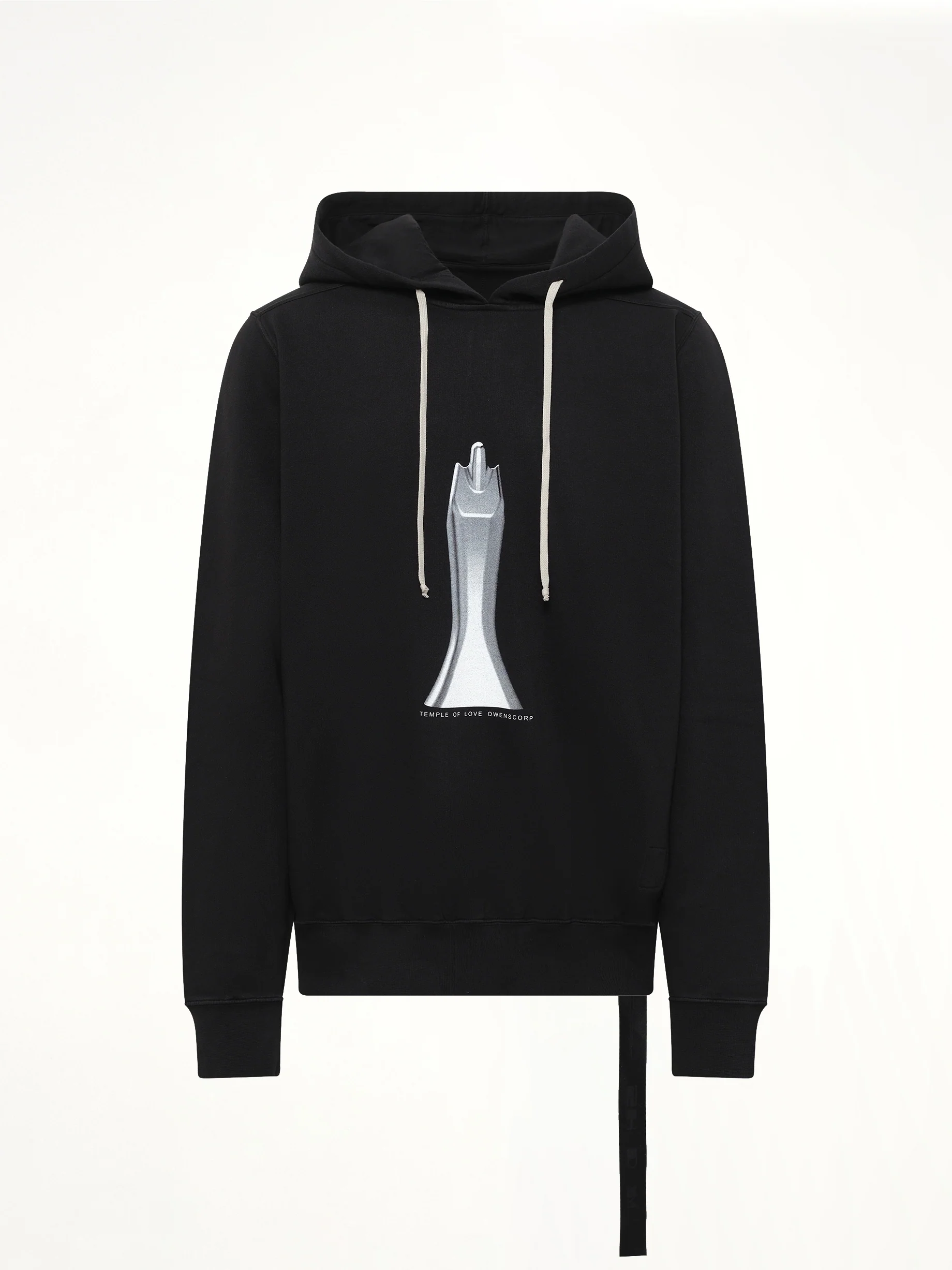 Statue Oversized Hoodie in Black/Milk - Image 2