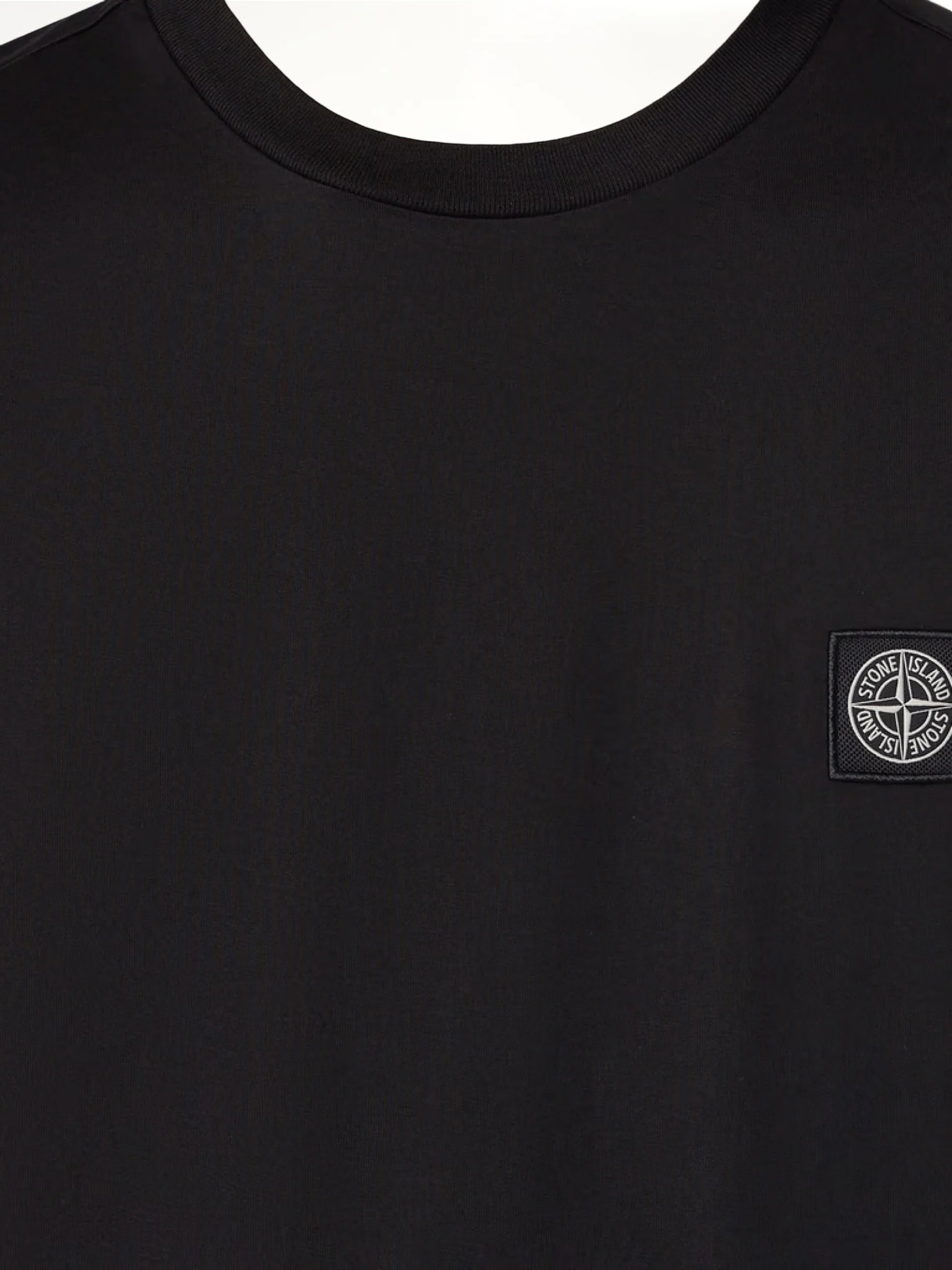 Stone Island Logo Patch T-Shirt in Black - Image 3