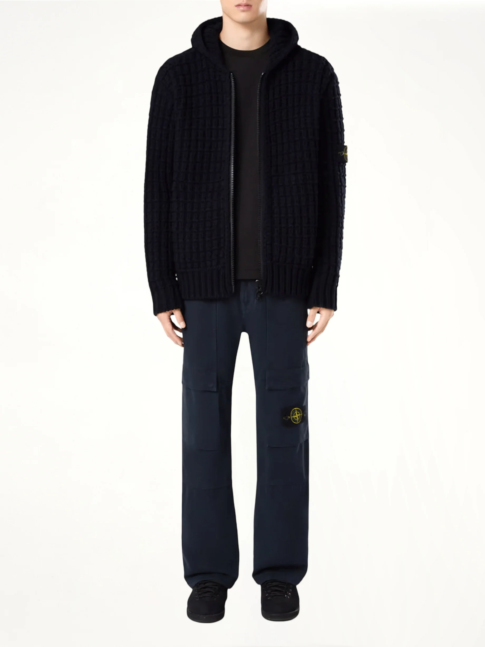 Stone Island Logo Patch T-Shirt in Black - Image 4