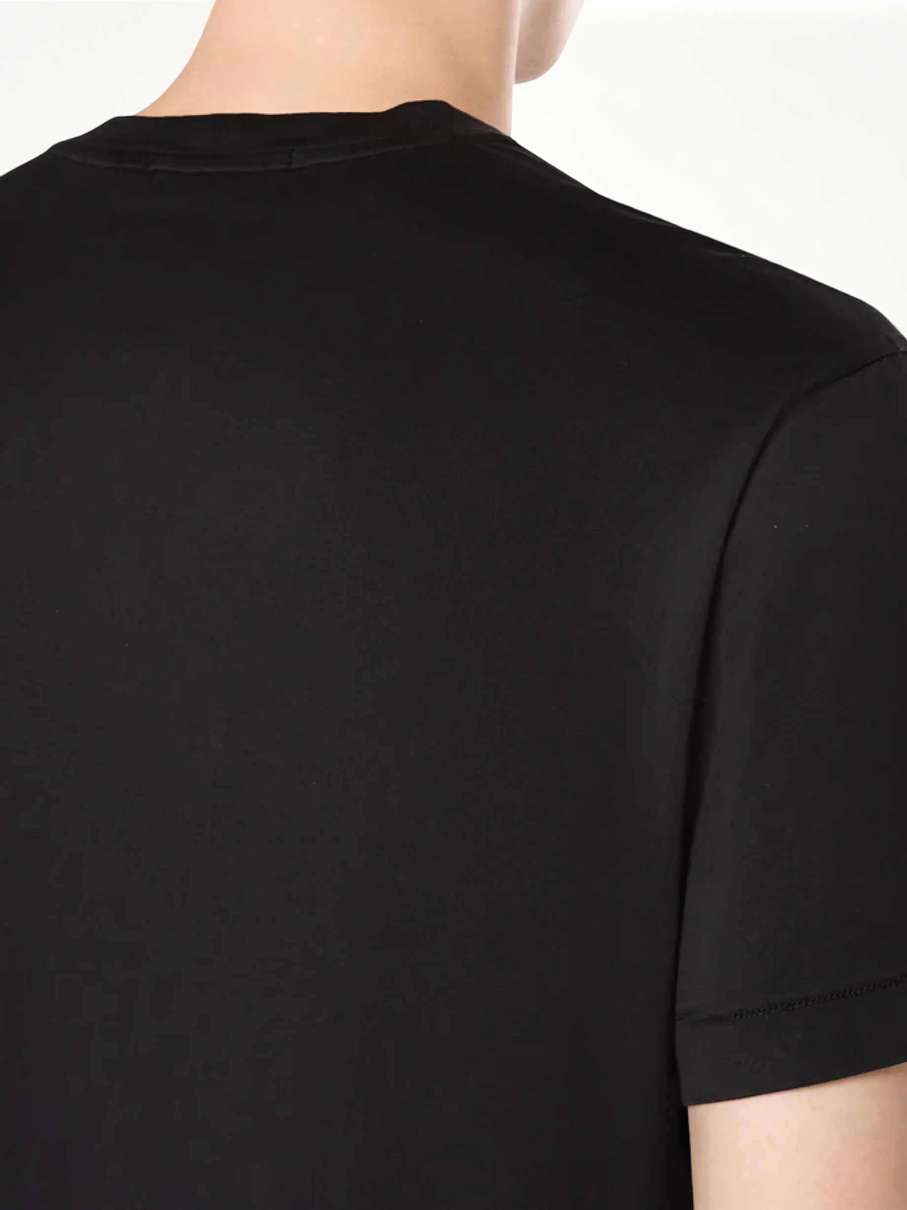 Stone Island Logo Patch T-Shirt in Black - Image 5