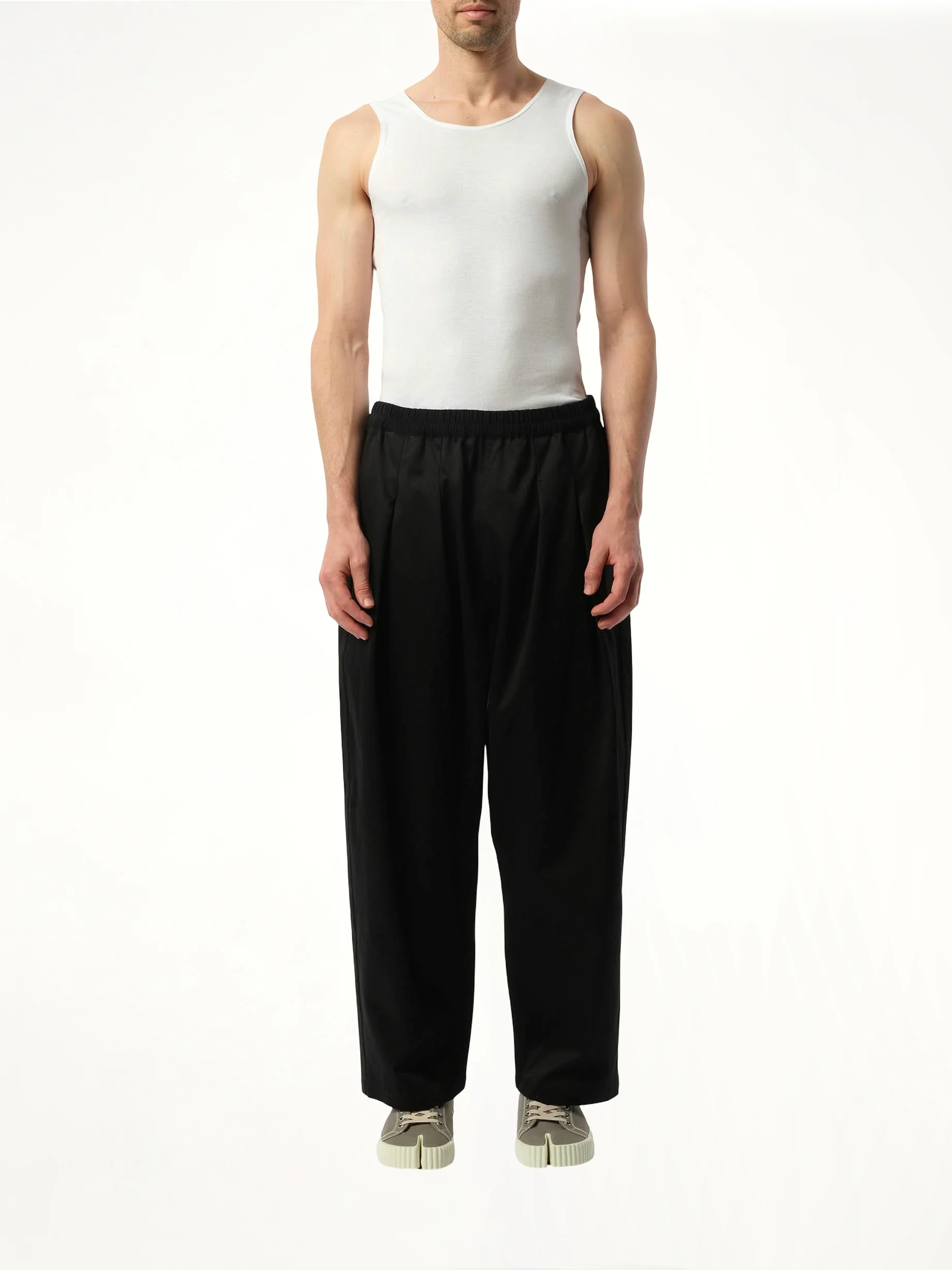 Stone Washed Relax Chinos in Black - Image 4