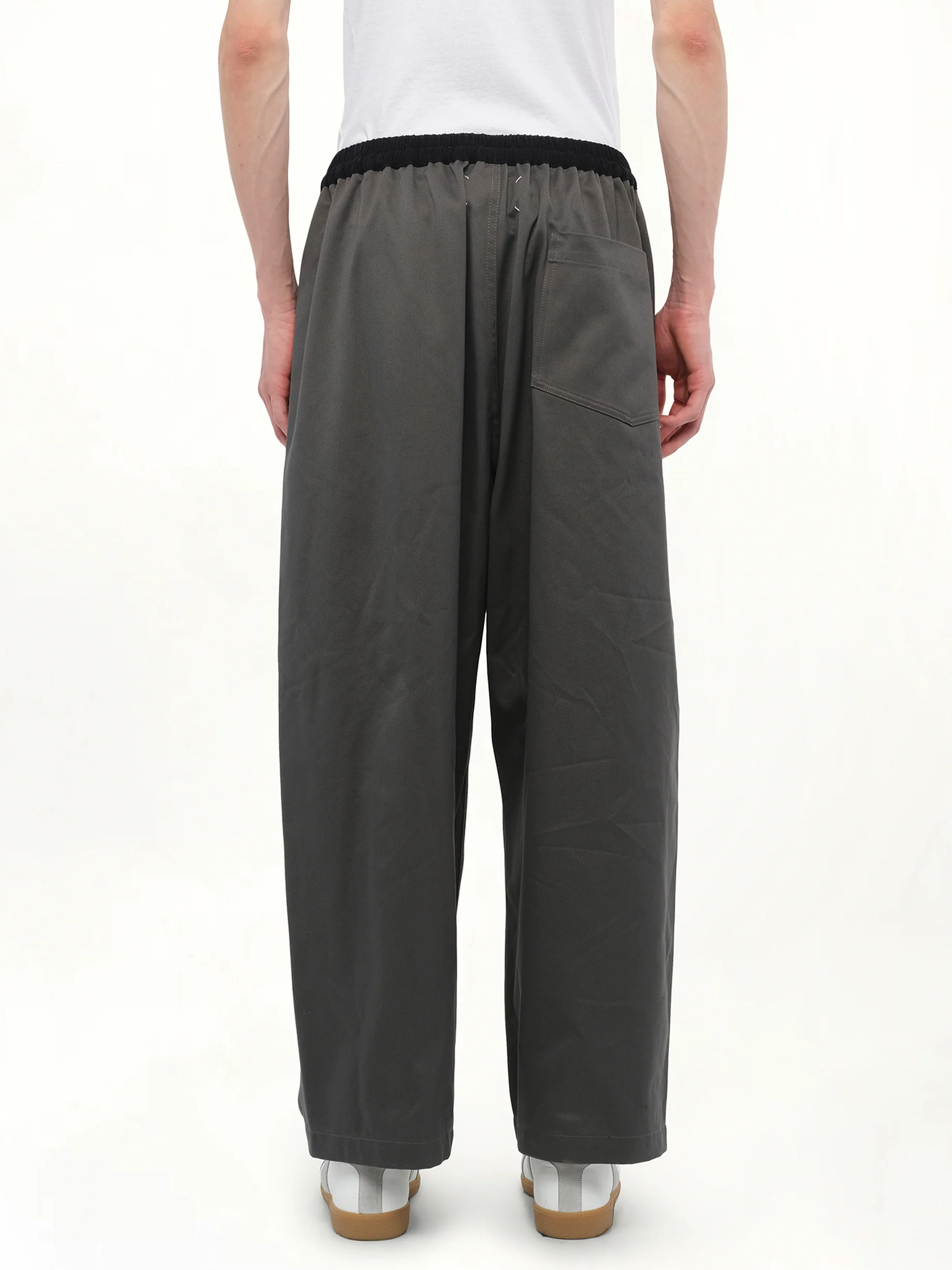 Stone Washed Relax Chinos in Dark Grey - Image 6
