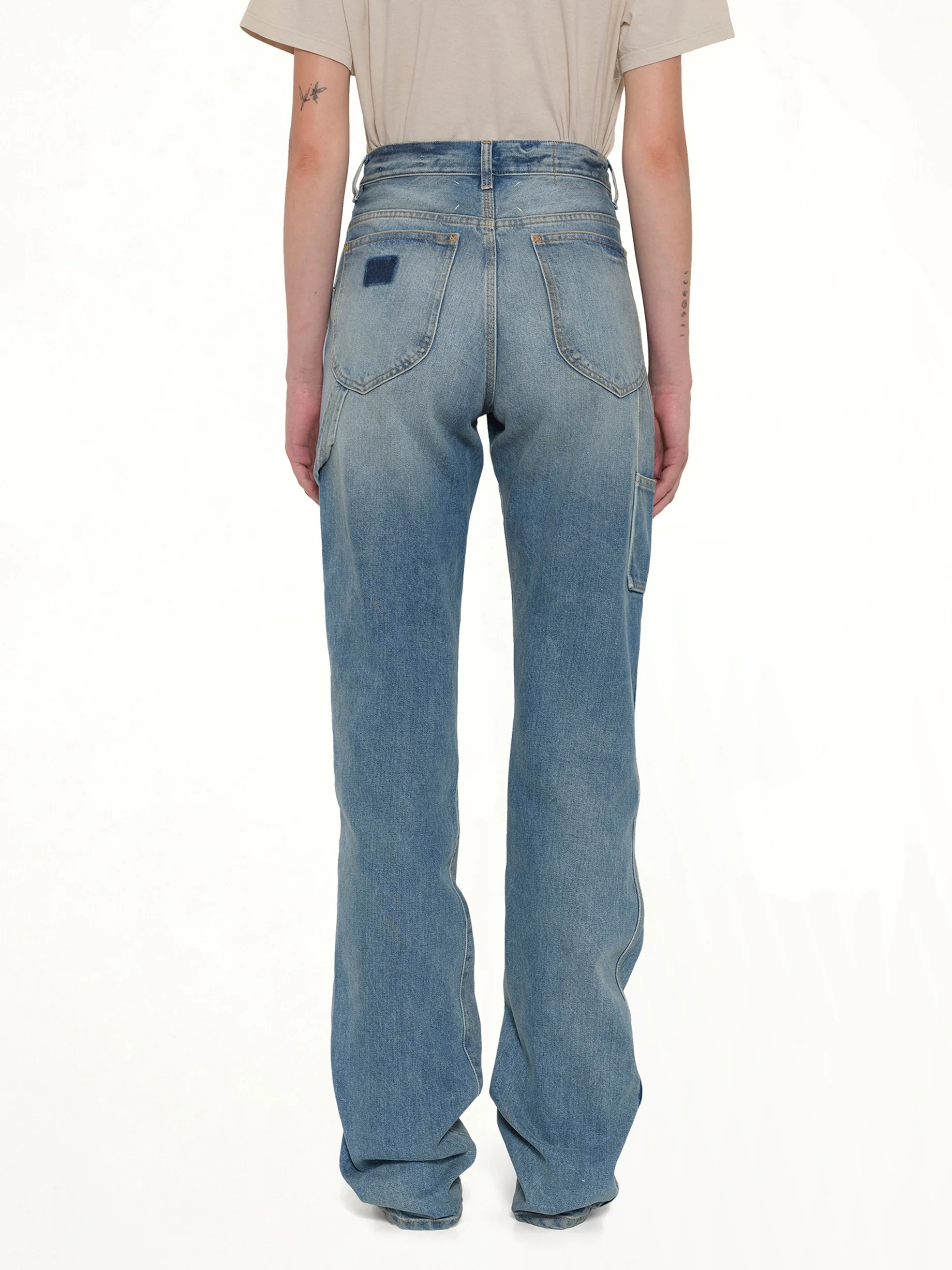 Straight 5 Pocket Jeans in Light Blue Indigo - Image 5