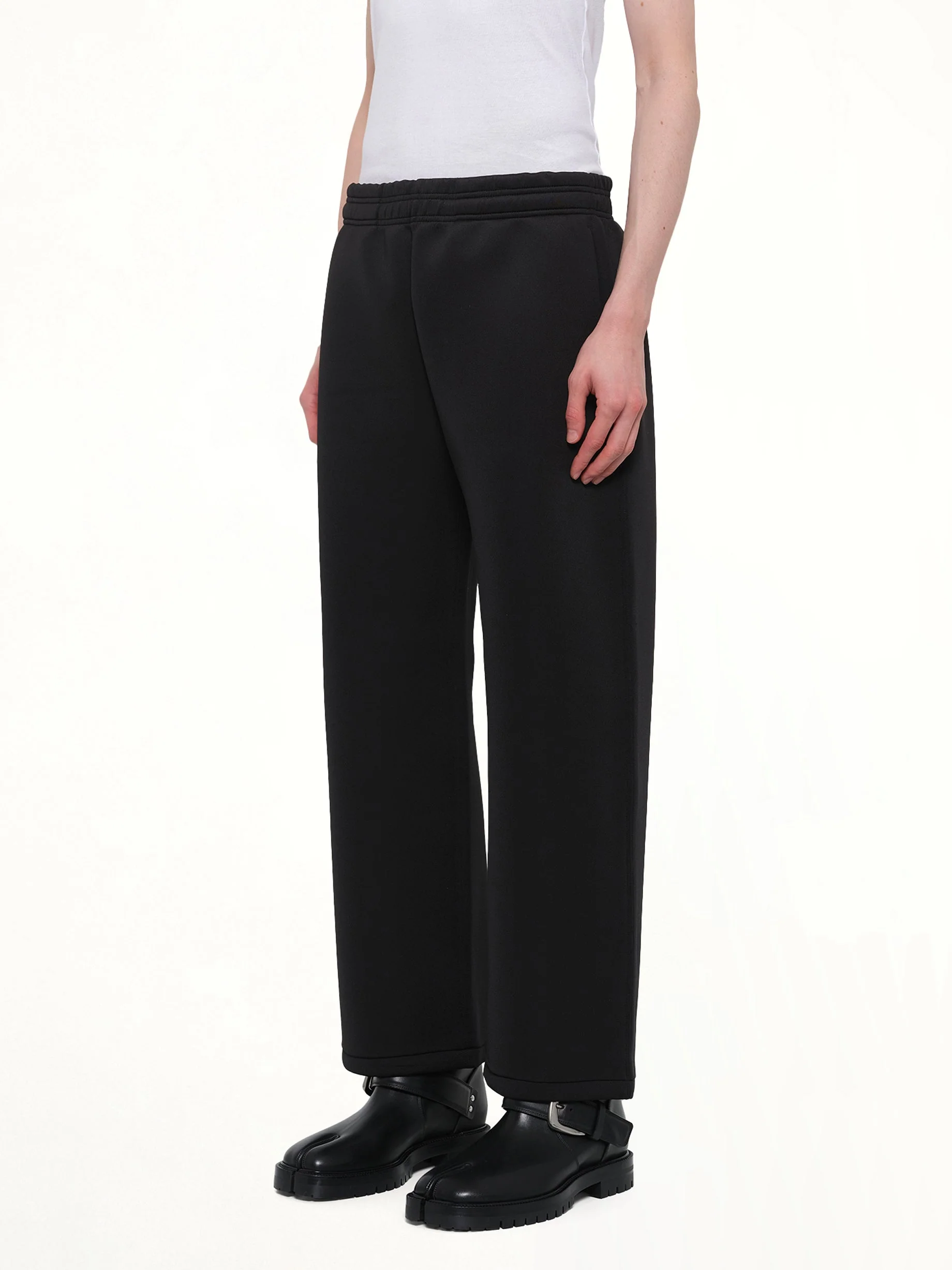 Straight Leg Scuba Sweatpants in Black - Image 3