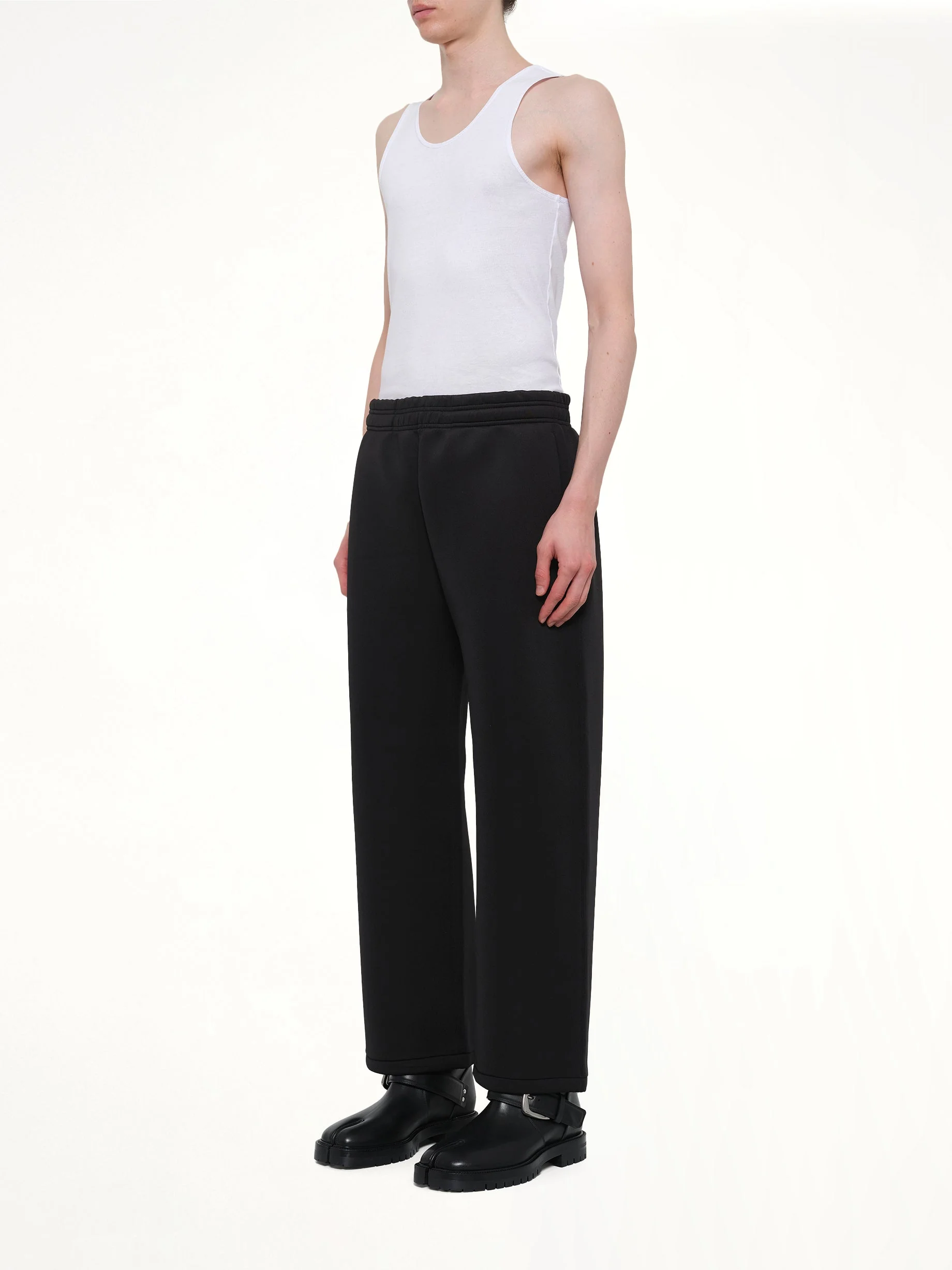 Straight Leg Scuba Sweatpants in Black - Image 4