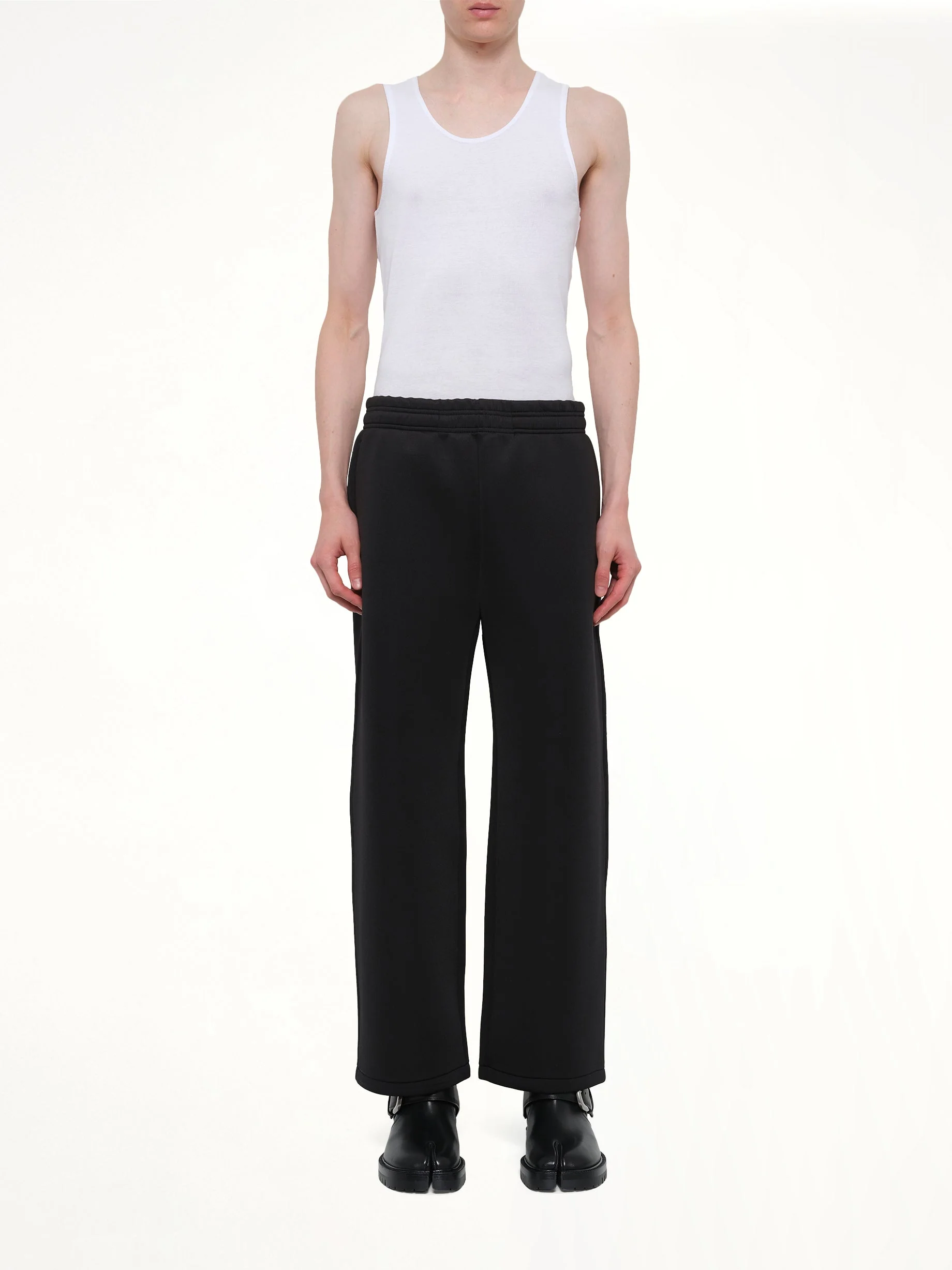 Straight Leg Scuba Sweatpants in Black - Image 7