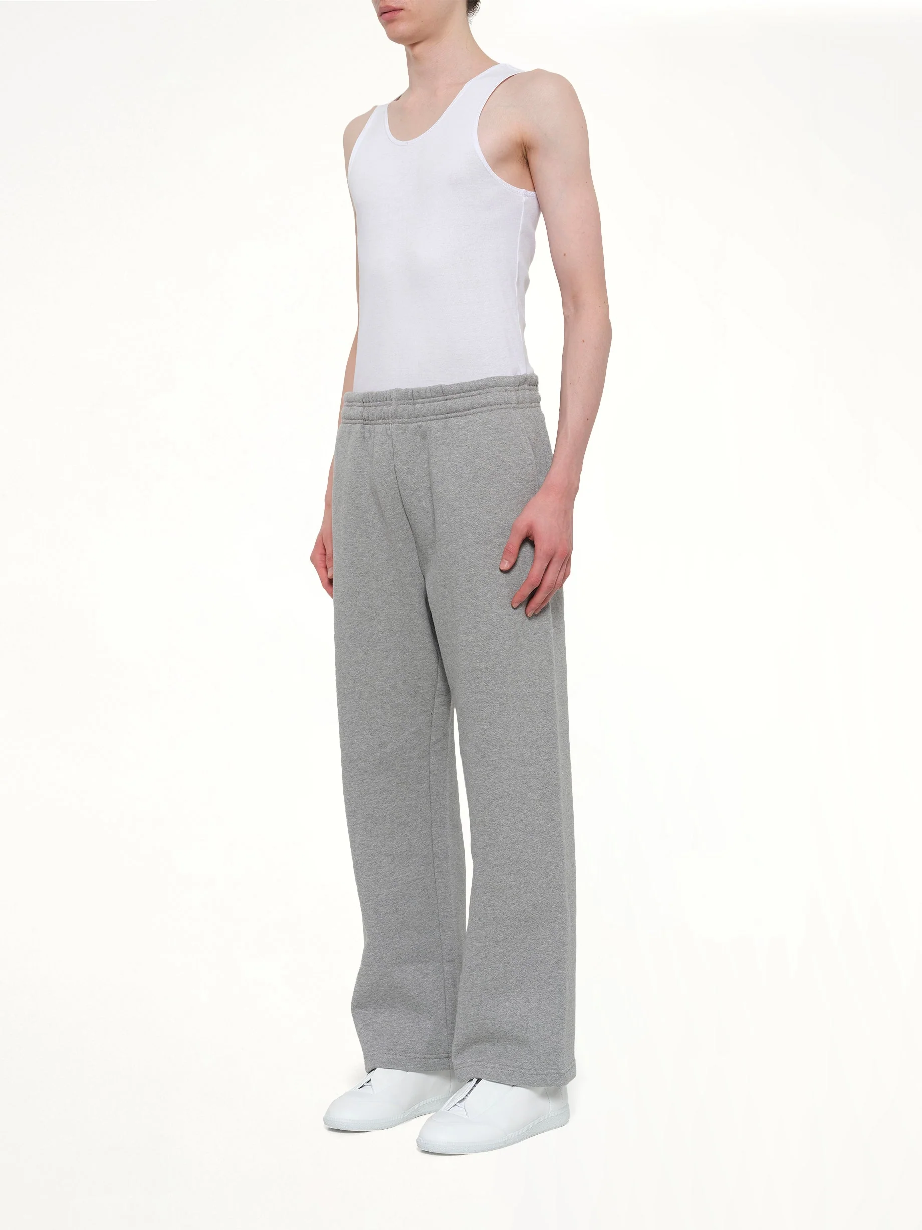 Straight Leg Sweatpant in Grey Marle - Image 4