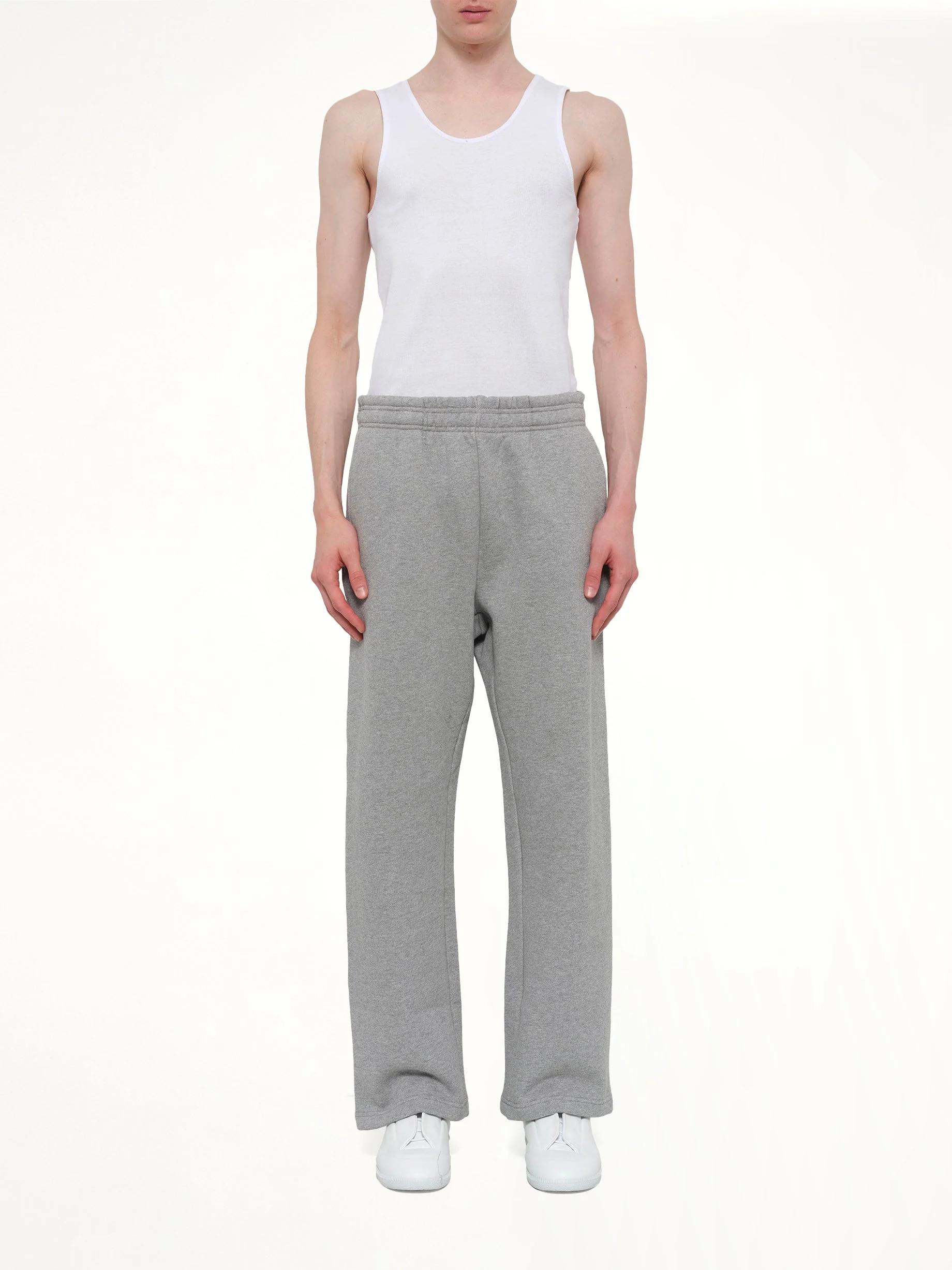 Straight Leg Sweatpant in Grey Marle - Image 7
