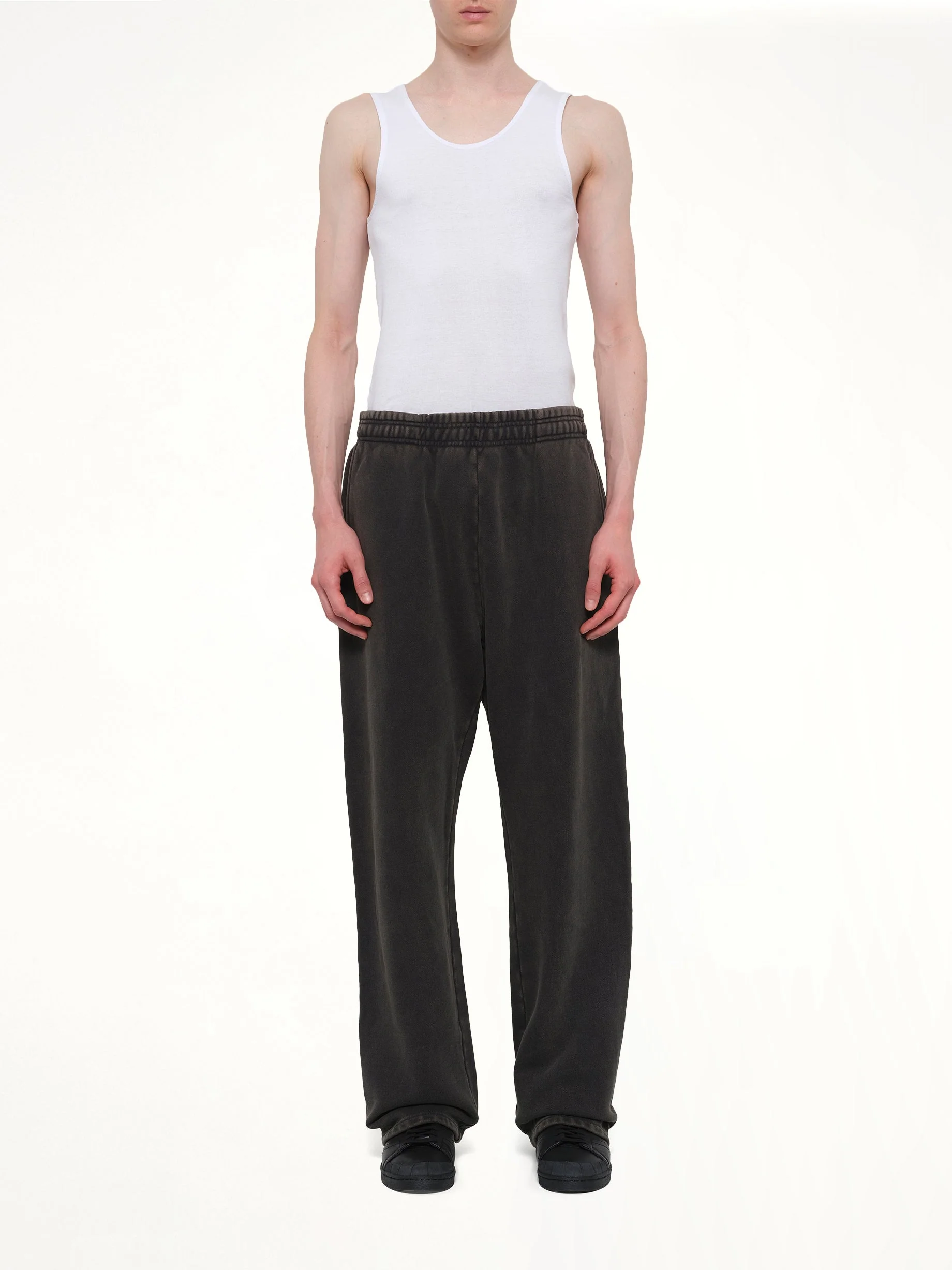 Straight Leg Sweatpant in Washed Black - Image 7