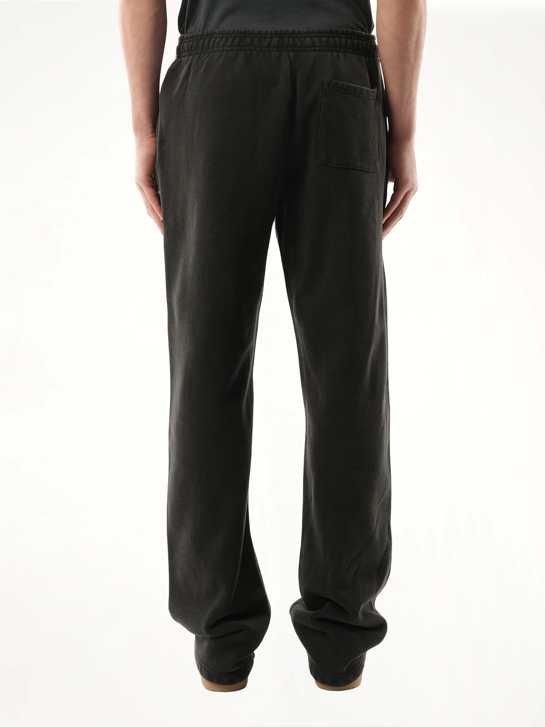 Straight-Leg Sweatpants in Washed Black - Image 6