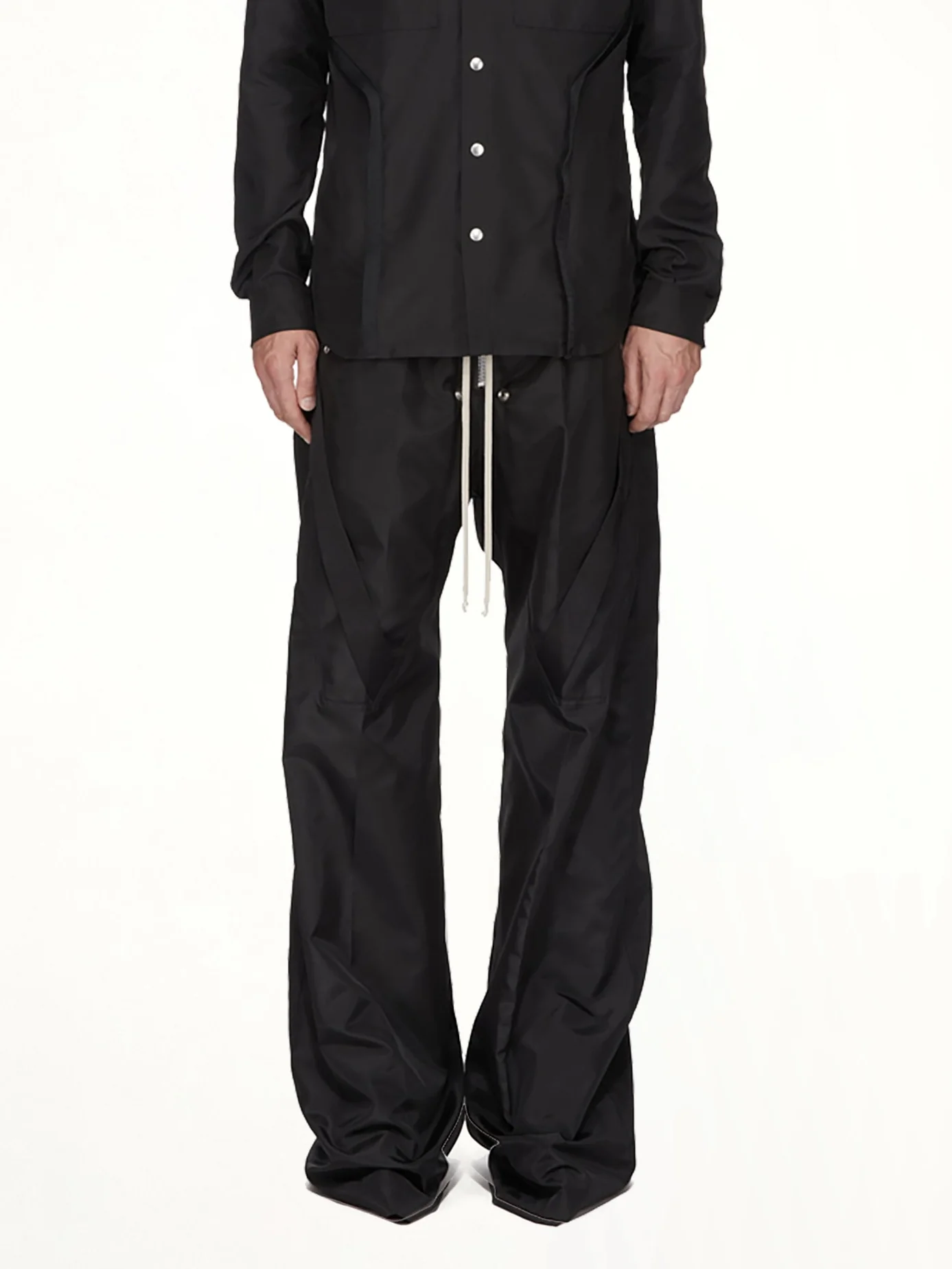 Strapped Wide Bela Pants in Black