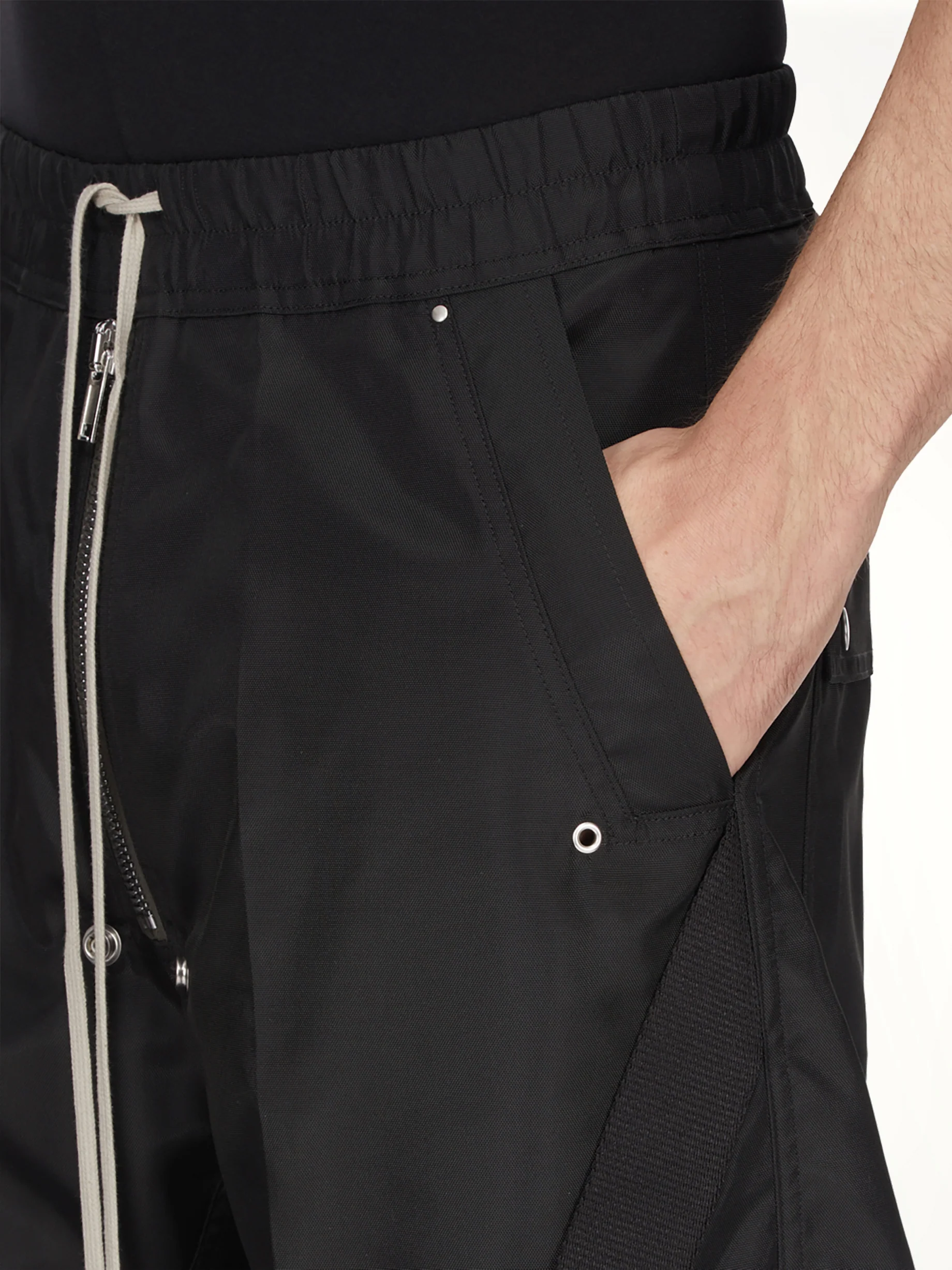 Strapped Wide Bela Pants in Black - Image 6
