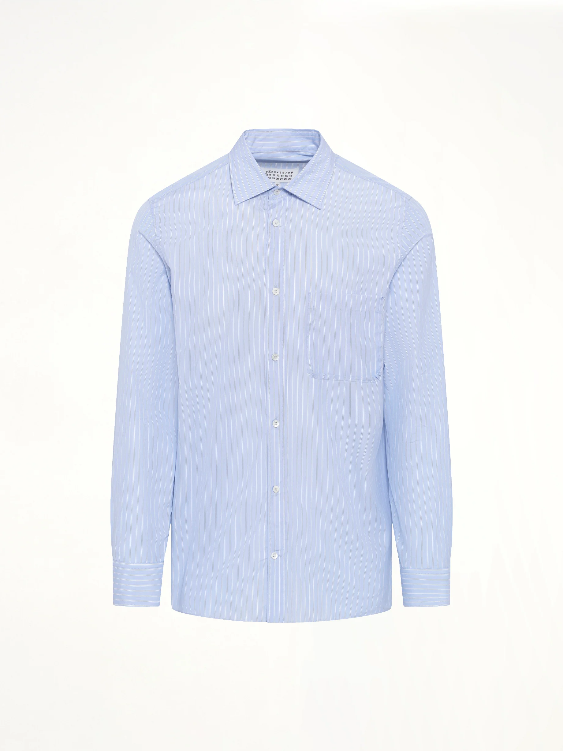 Stripe Long Sleeve Shirt in Blue - Image 2