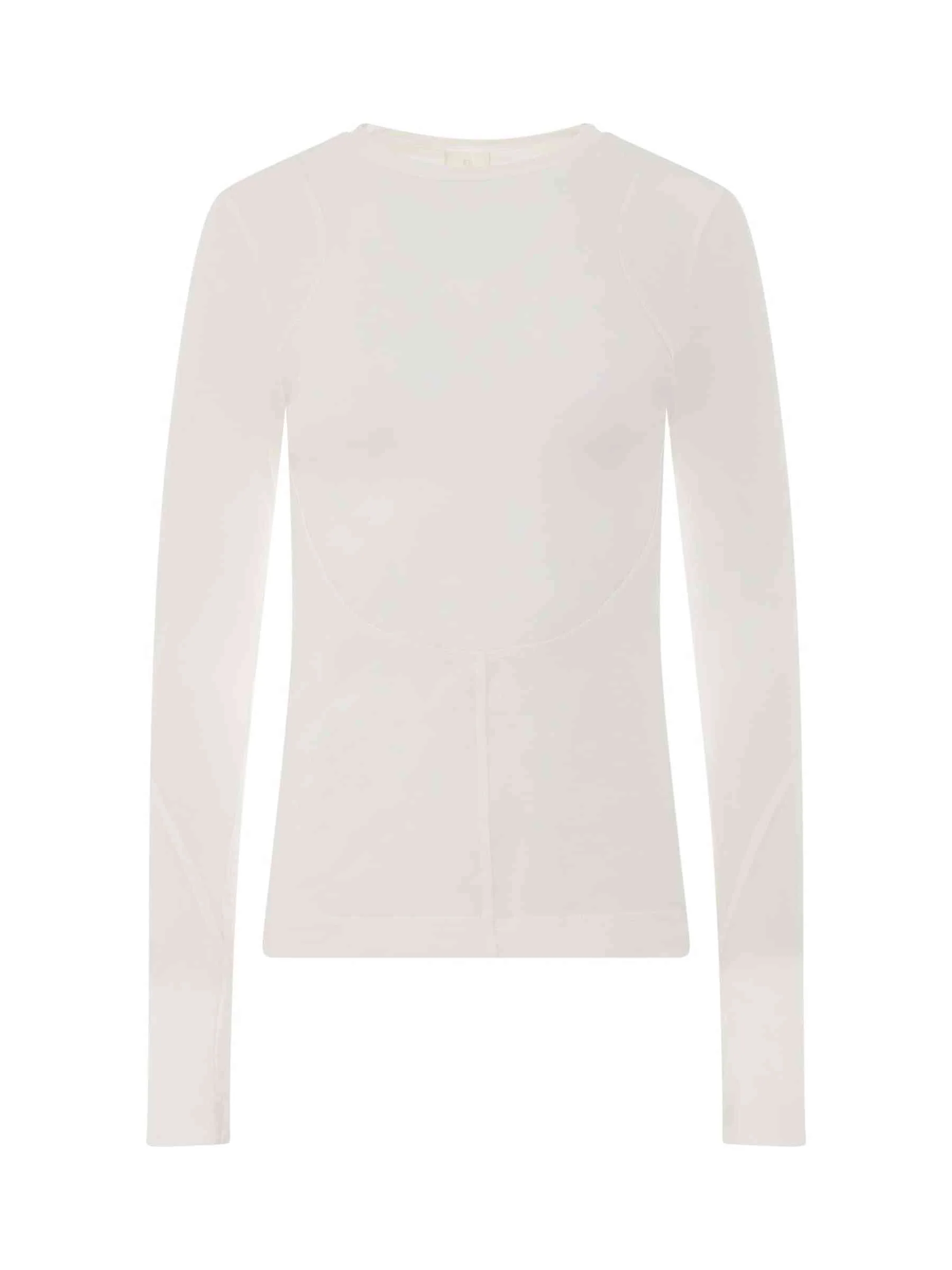 Structured Panel Top in White