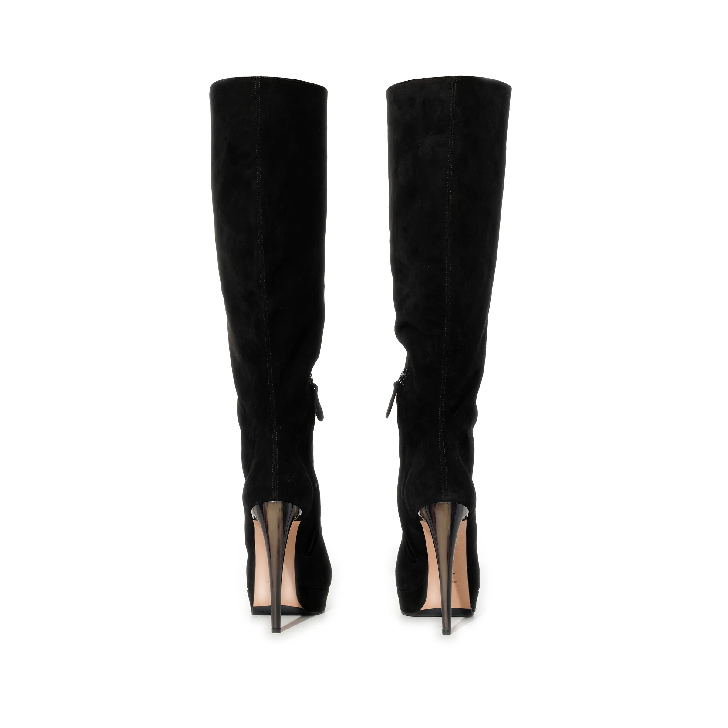 Alexander Mcqueen Suede Boots in Black - Image 3