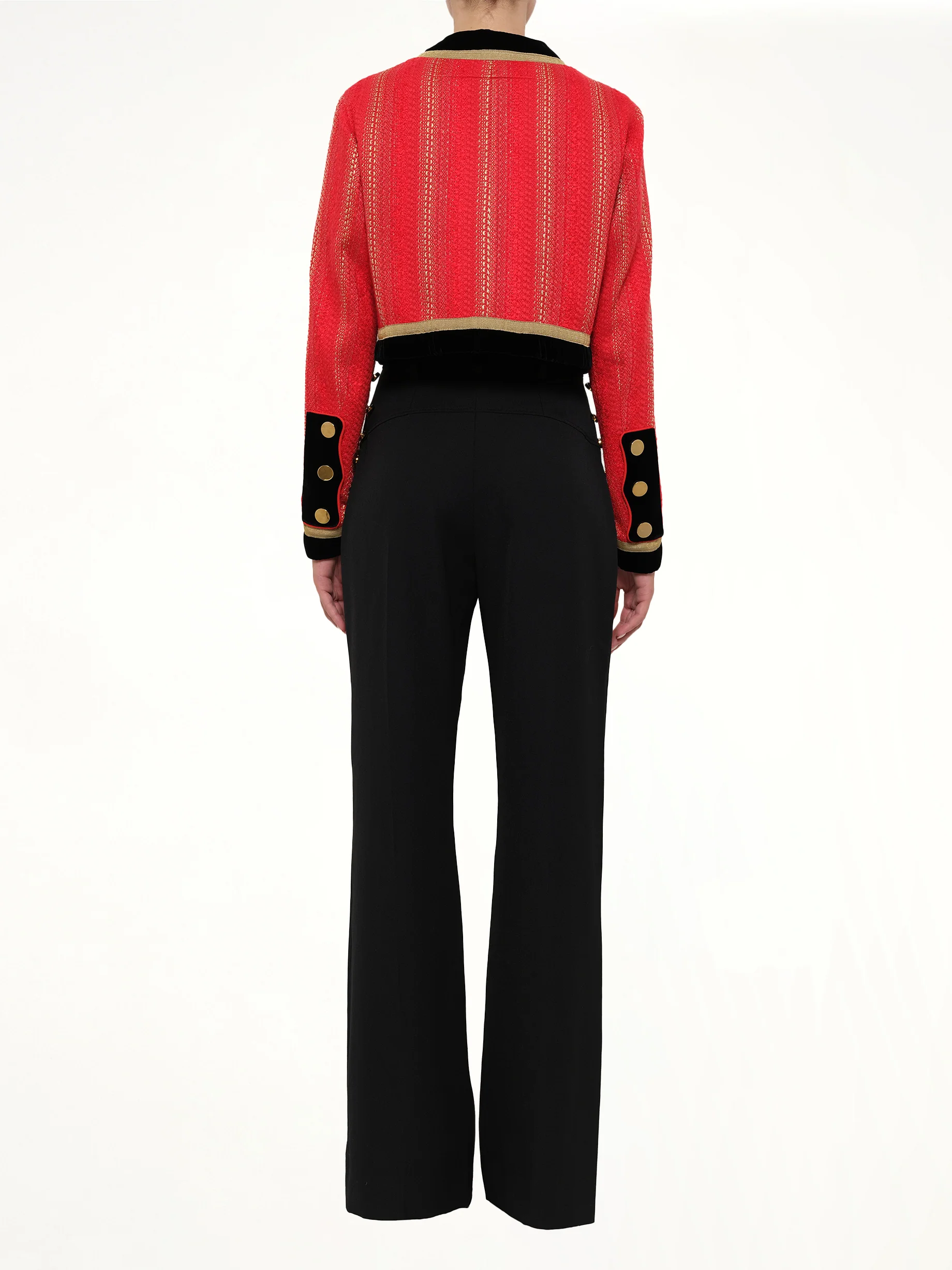 Cropped Jacket in Red - Image 4