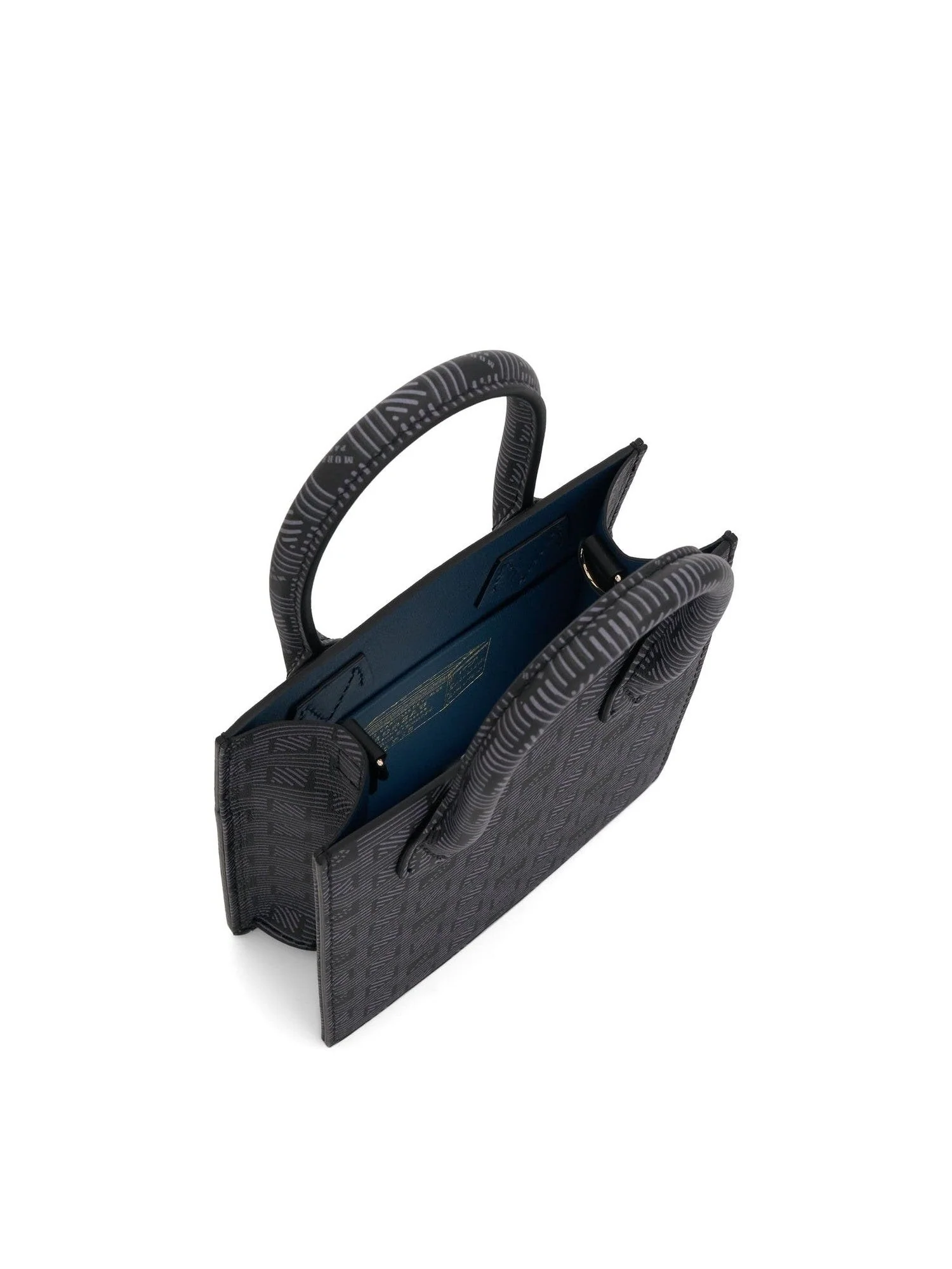 Suite XS Bag in Printed Calf in Black/Blue - Image 4