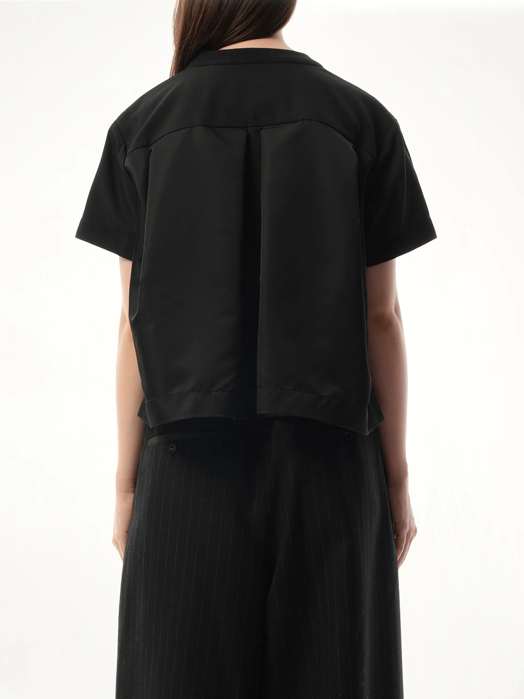 Suiting Short-sleeve Pullover in Black - Image 6