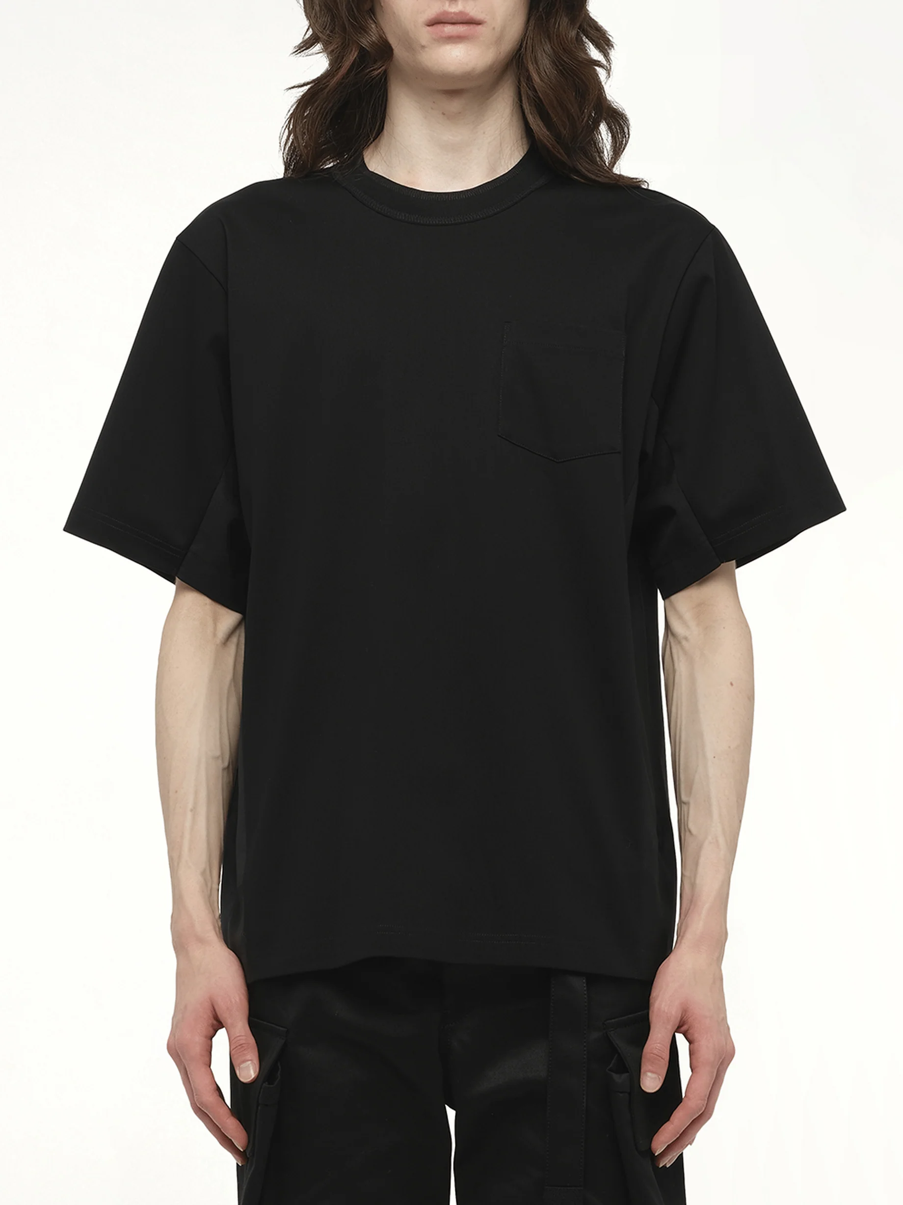 Suiting x Cotton Jersey T-Shirt in Black