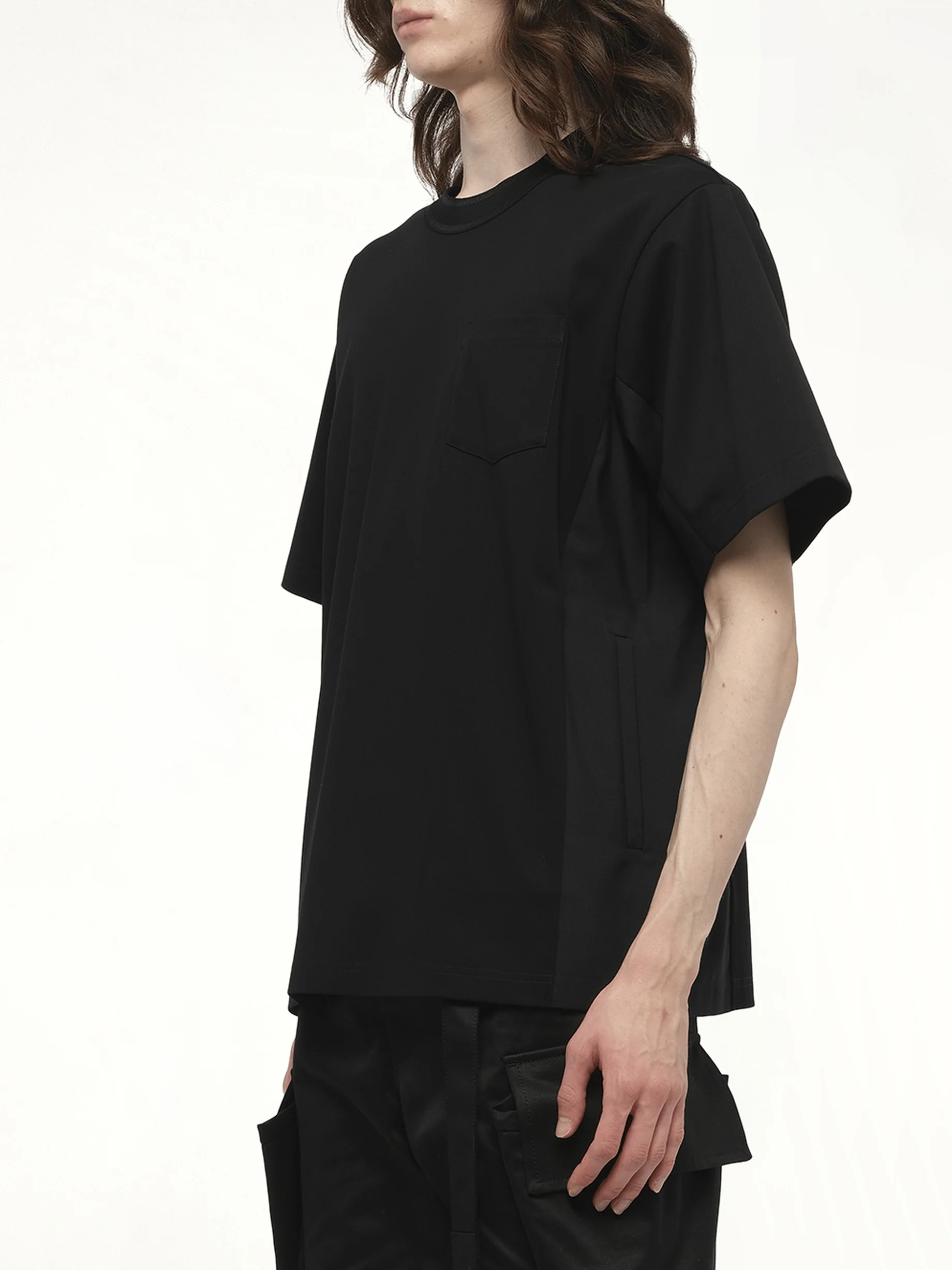 Suiting x Cotton Jersey T-Shirt in Black - Image 5