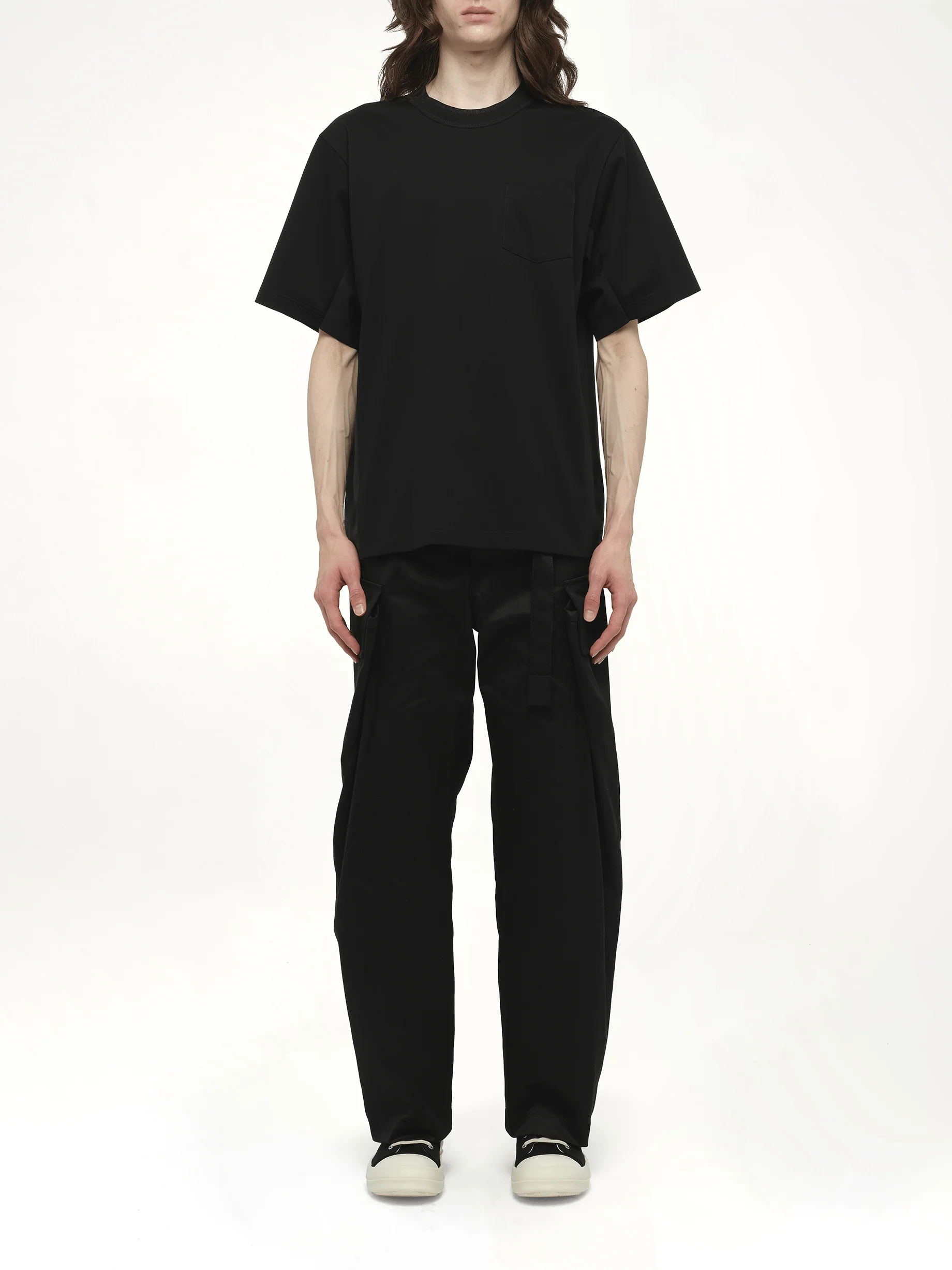 Suiting x Cotton Jersey T-Shirt in Black - Image 7