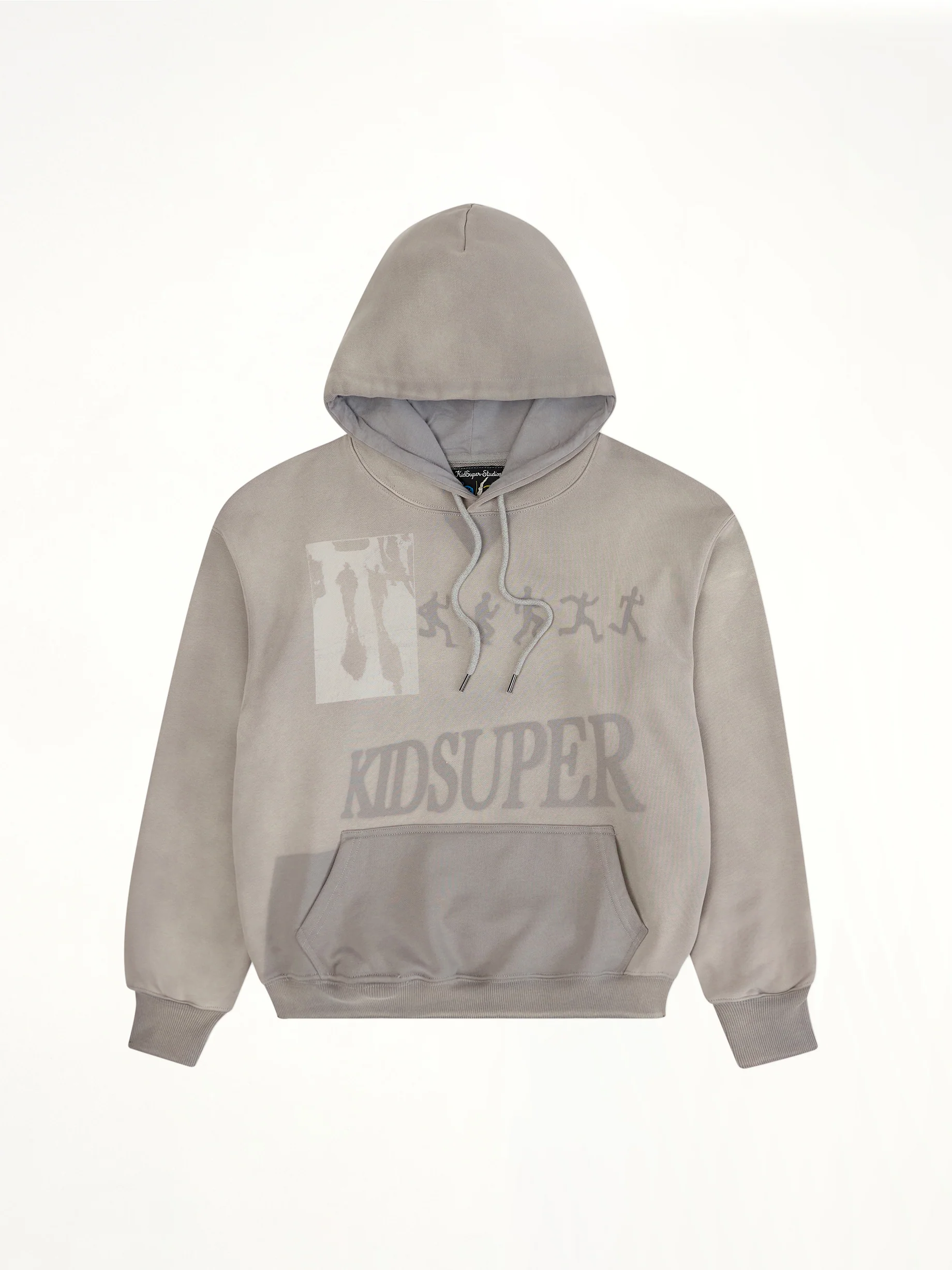 Sun Faded Hoodie in Grey - Image 2