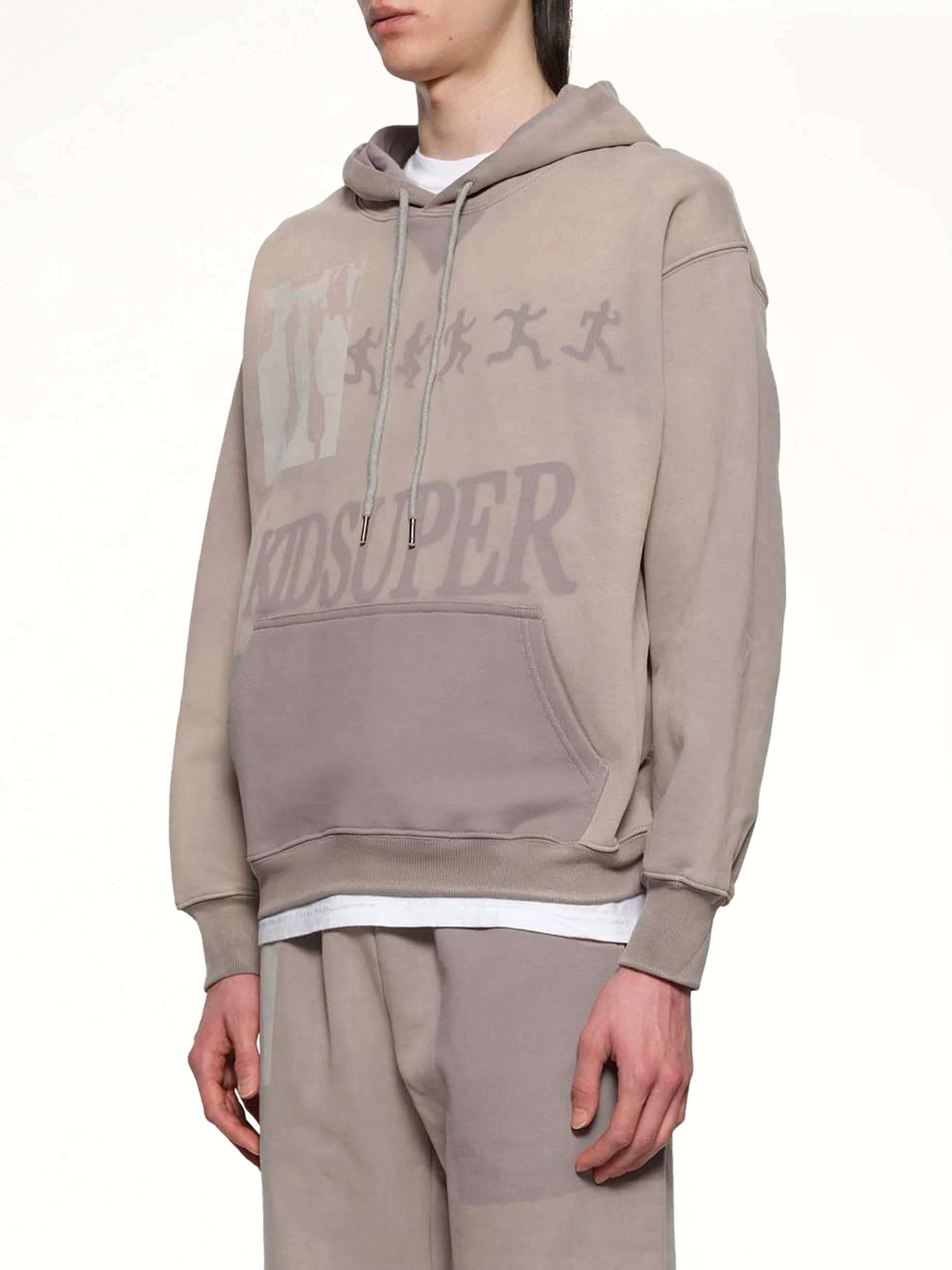Sun Faded Hoodie in Grey - Image 3