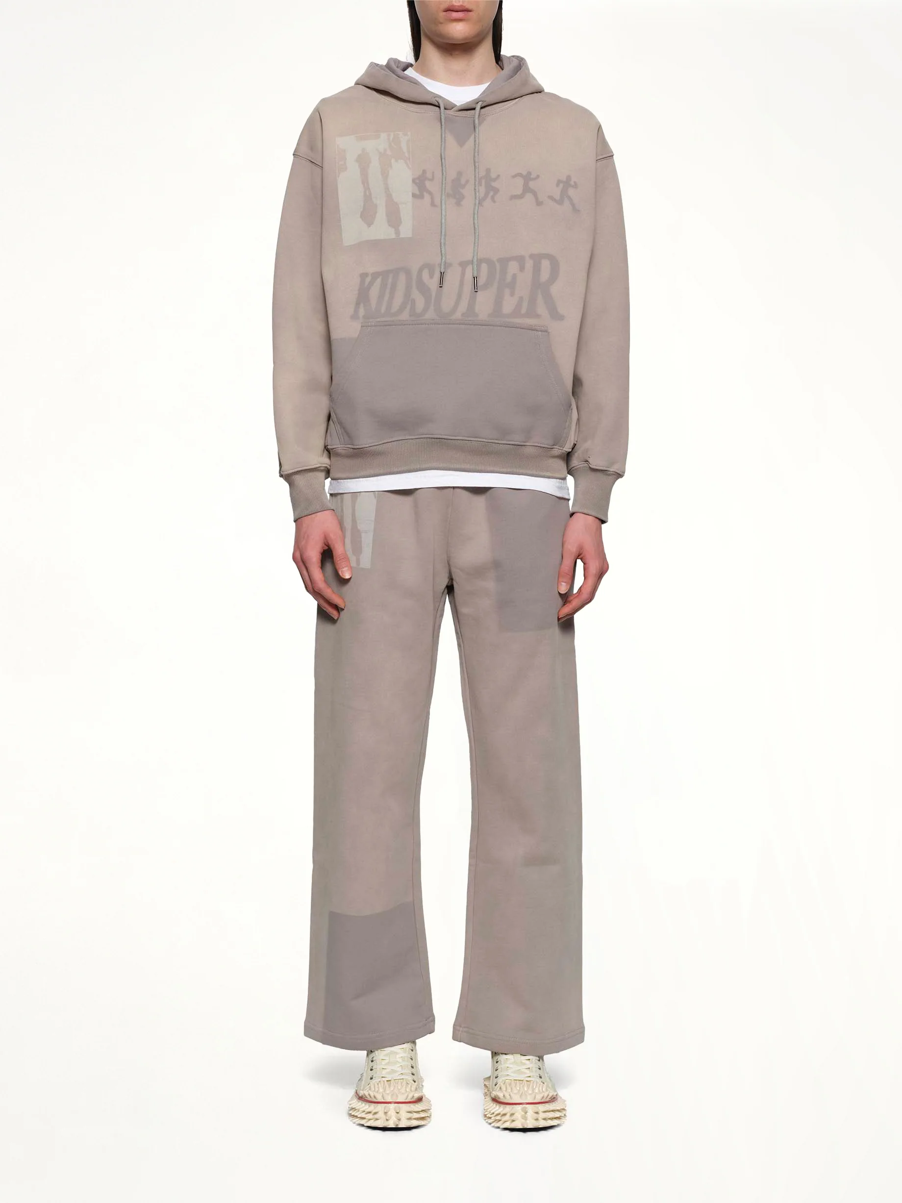 Sun Faded Hoodie in Grey - Image 7