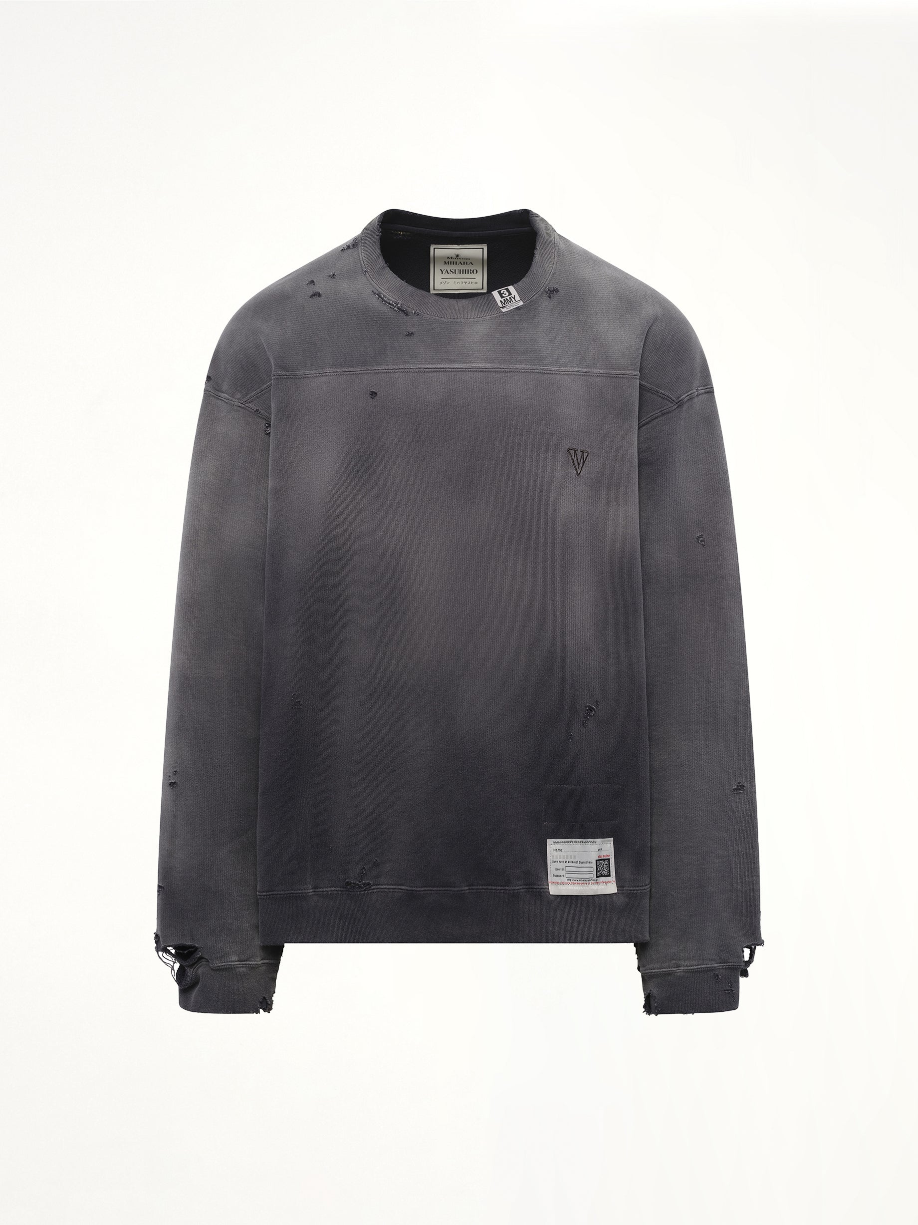 Sun Faded Pullover in Black - Image 2
