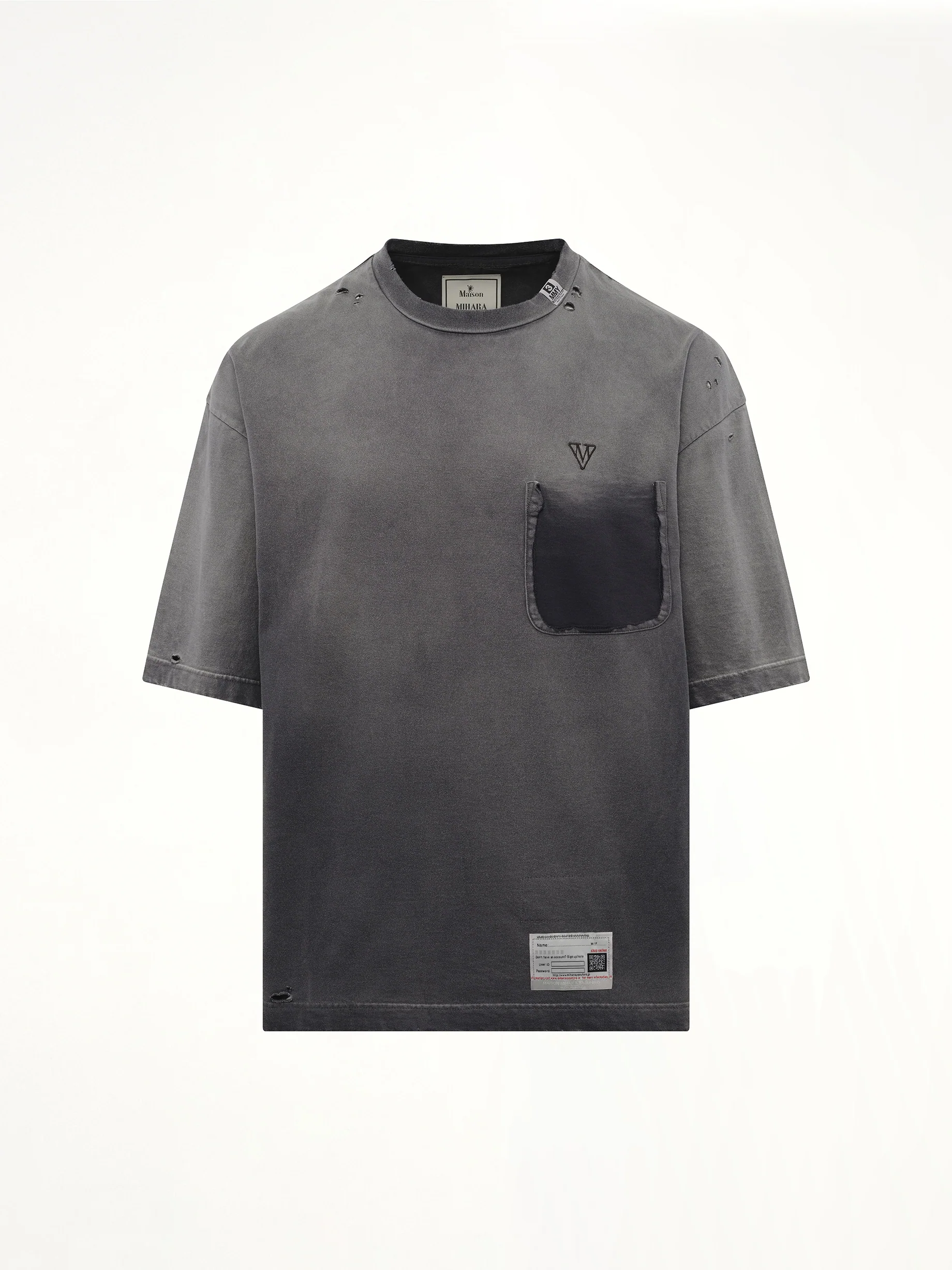 Sun Faded T-Shirt in Black - Image 2