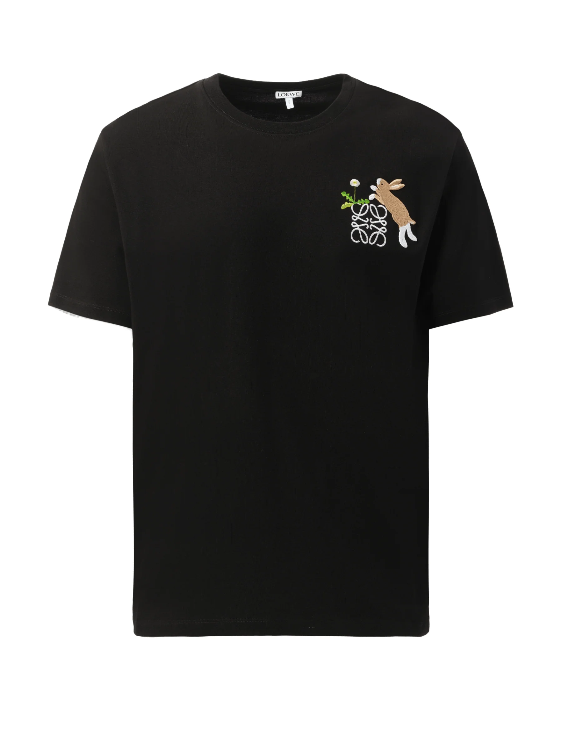 Suna Fujita Anagram Bunny T-Shirt in Black - Image 2