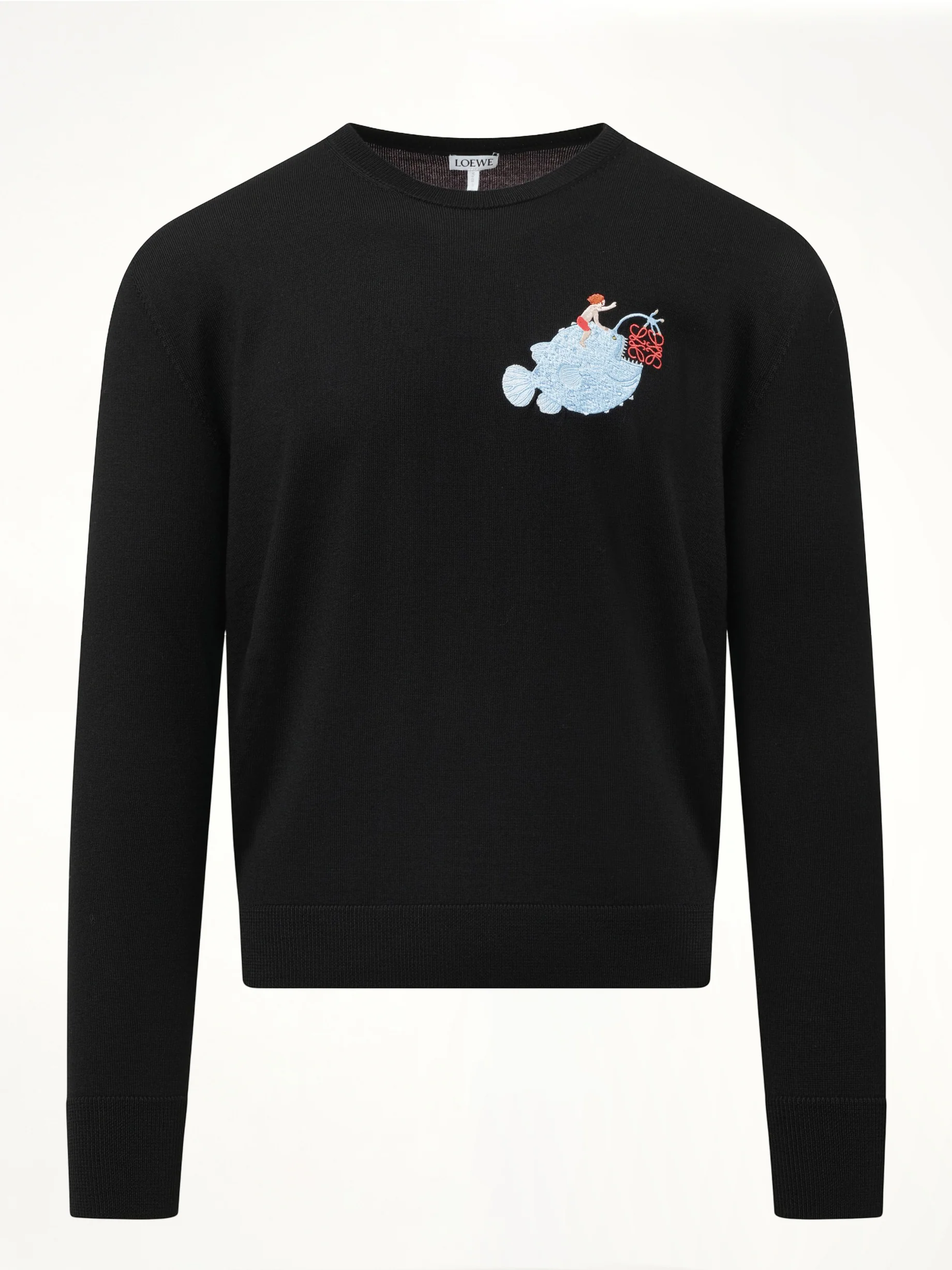 Suna Fujita Anglerfish Sweater in Black - Image 2