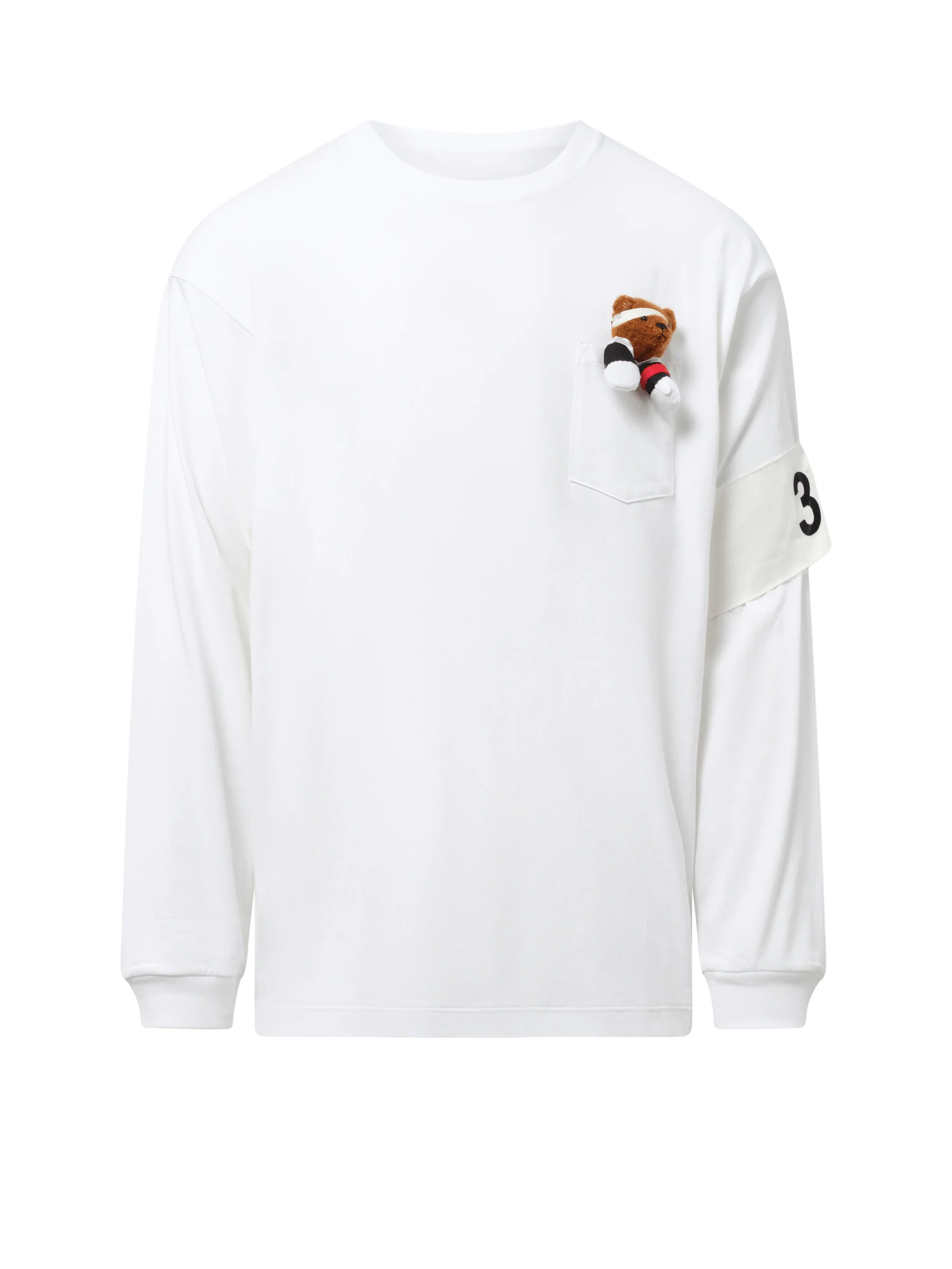 Support Group Long Sleeve T-Shirt in White - Image 2