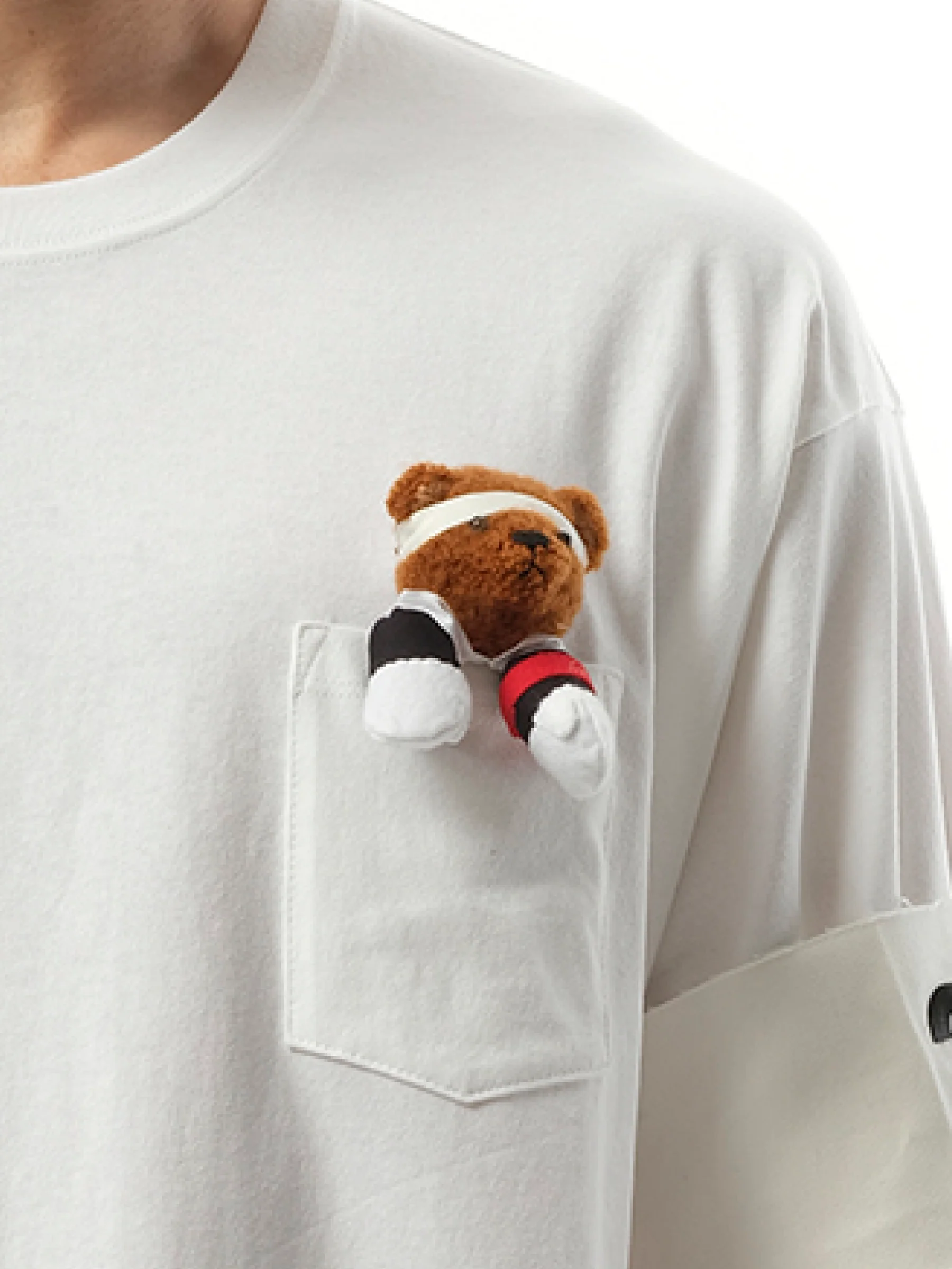Support Group Long Sleeve T-Shirt in White - Image 3