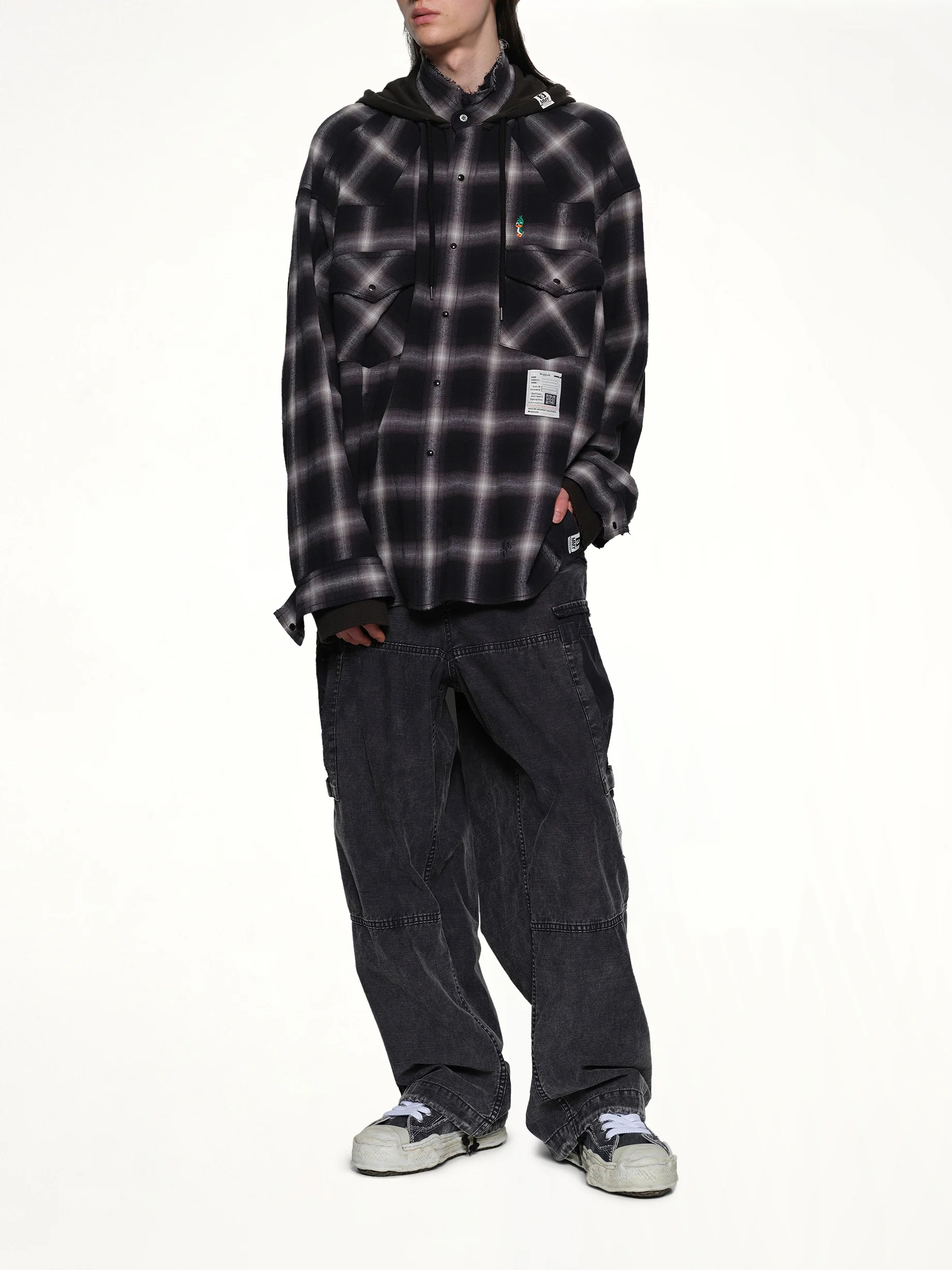 Sweat Hoodie LS Shirt in Black - Image 4