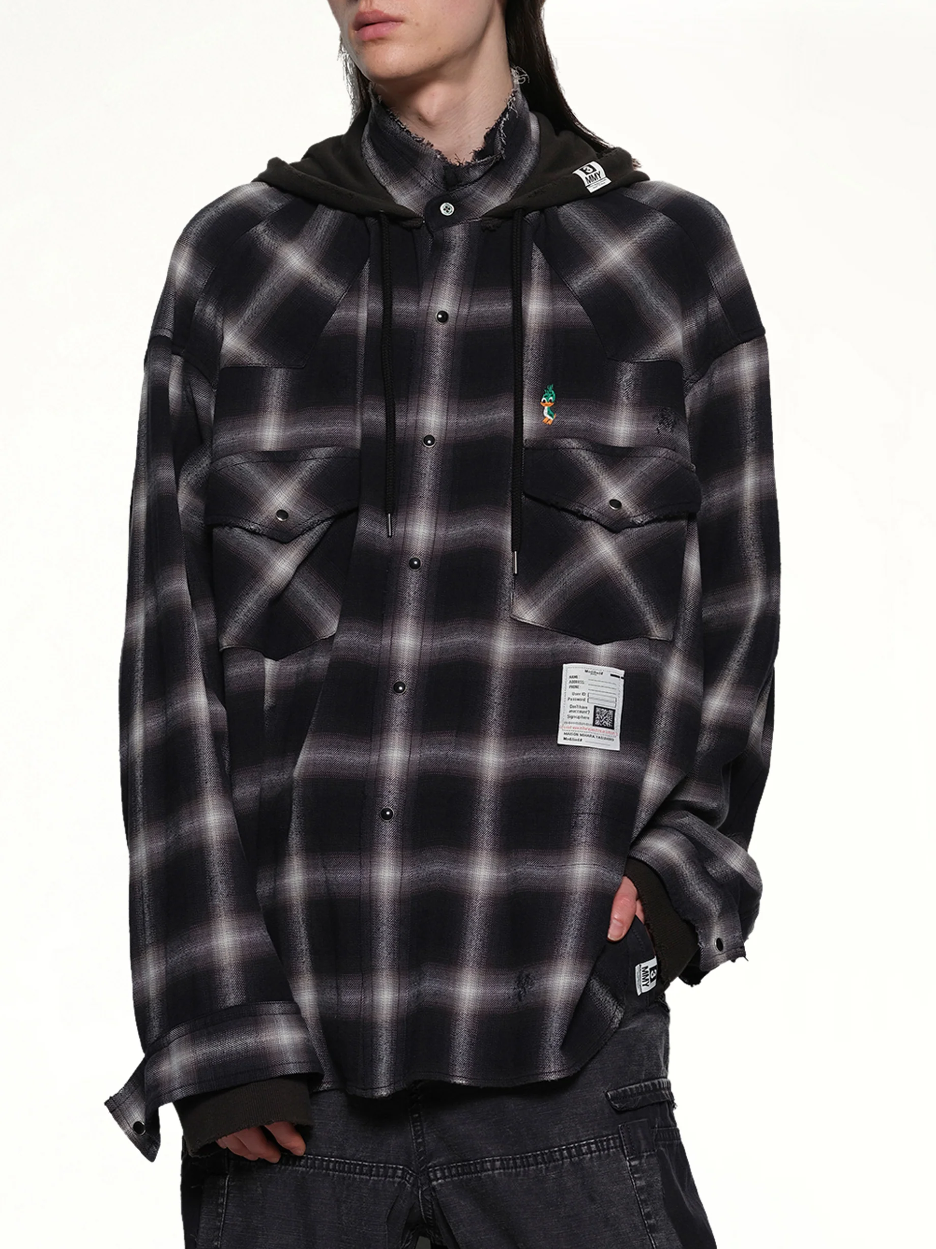 Sweat Hoodie LS Shirt in Black - Image 6