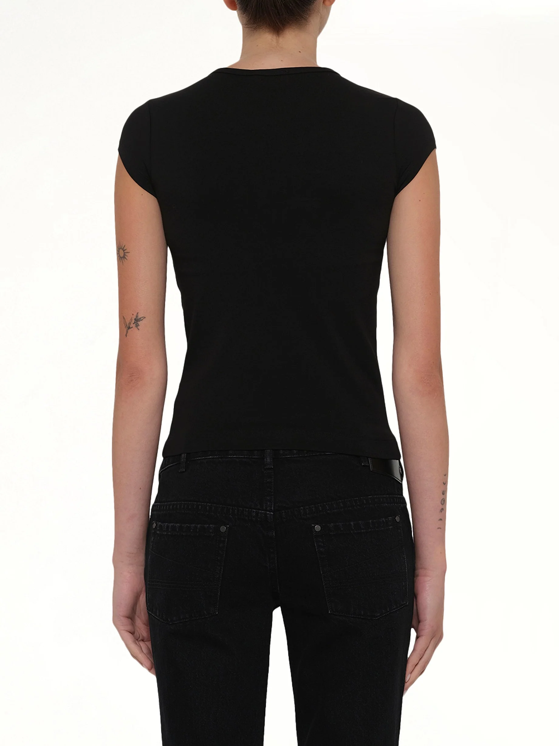 T-ANGIE-OD T-Shirt in Black - Image 5