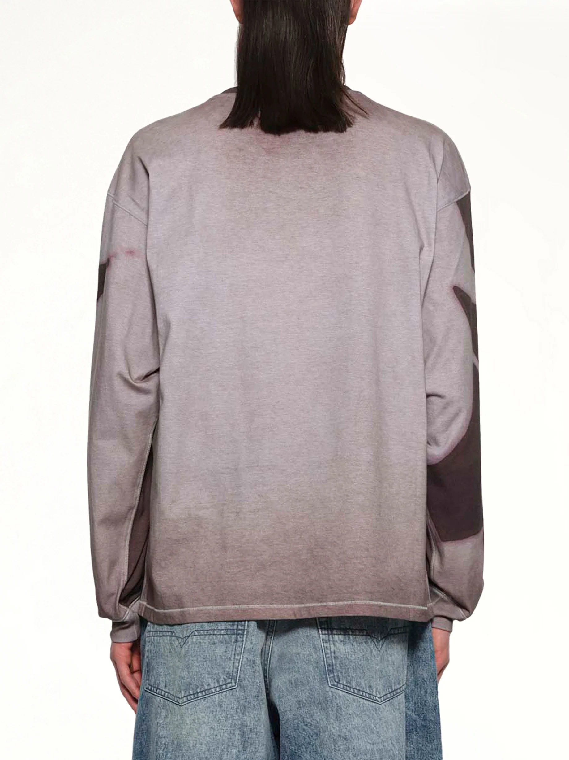 T-BOXT-LS-SHOW Sweatshirt in Grey/Multicolour - Image 5