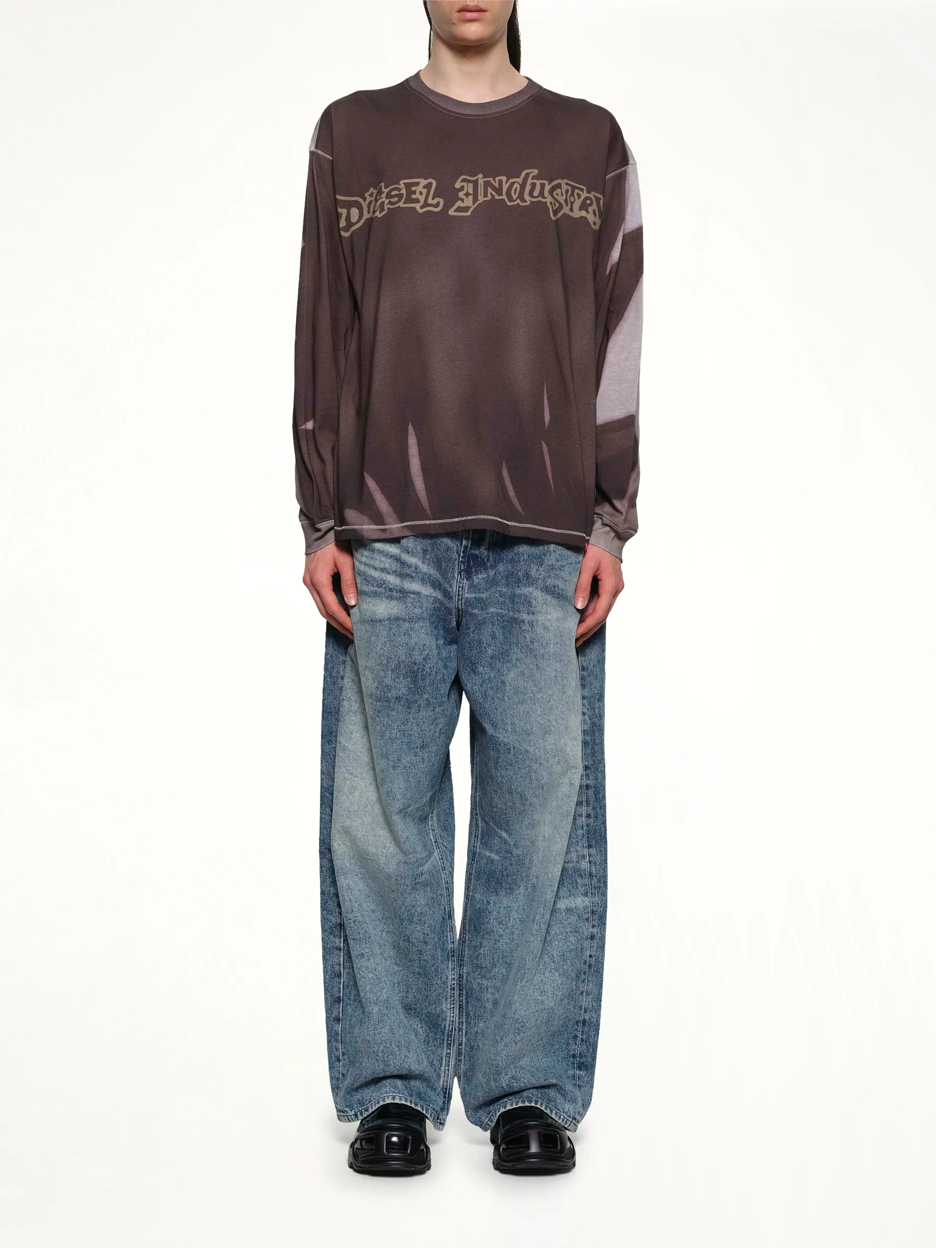 T-BOXT-LS-SHOW Sweatshirt in Grey/Multicolour - Image 7
