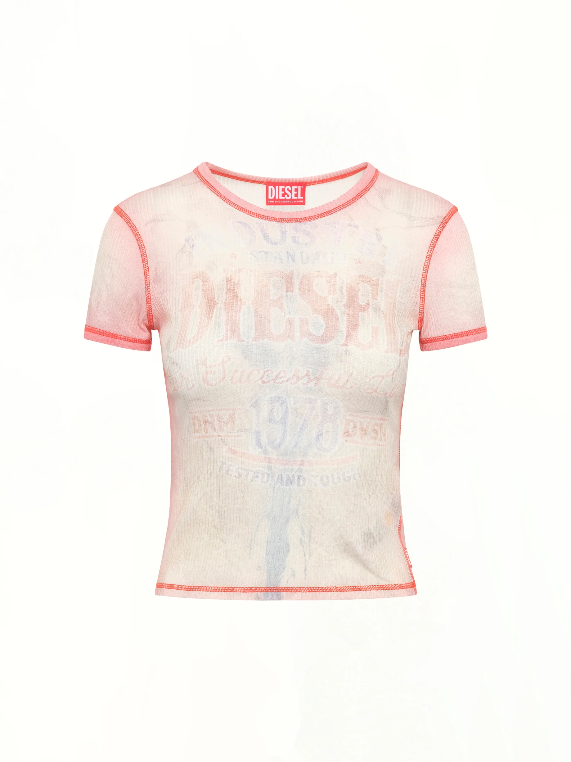 T-IANA T-Shirt in White/Red - Image 2