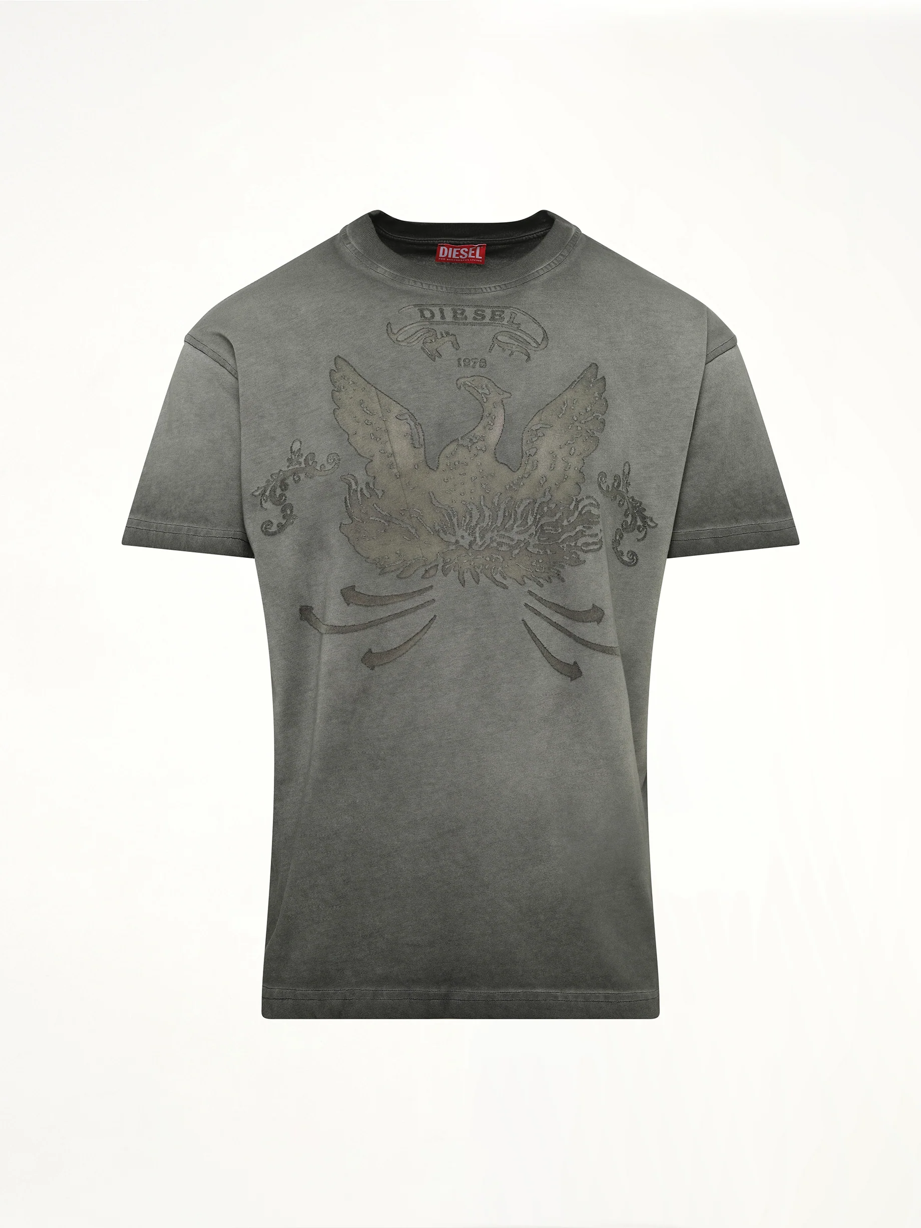 T-NORM-T9 T-Shirt in Washed Grey - Image 2