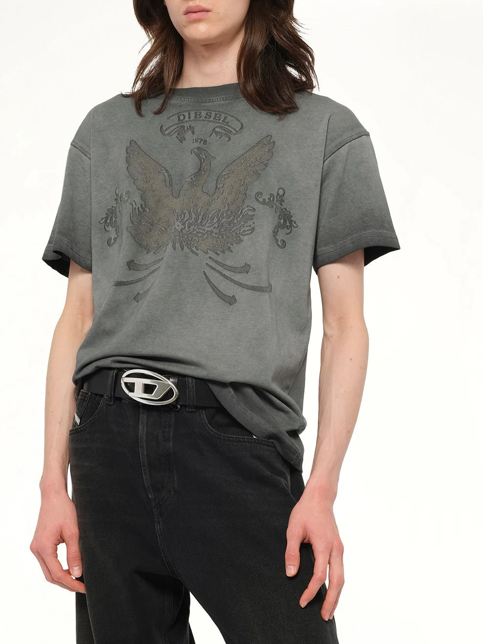 T-NORM-T9 T-Shirt in Washed Grey - Image 6
