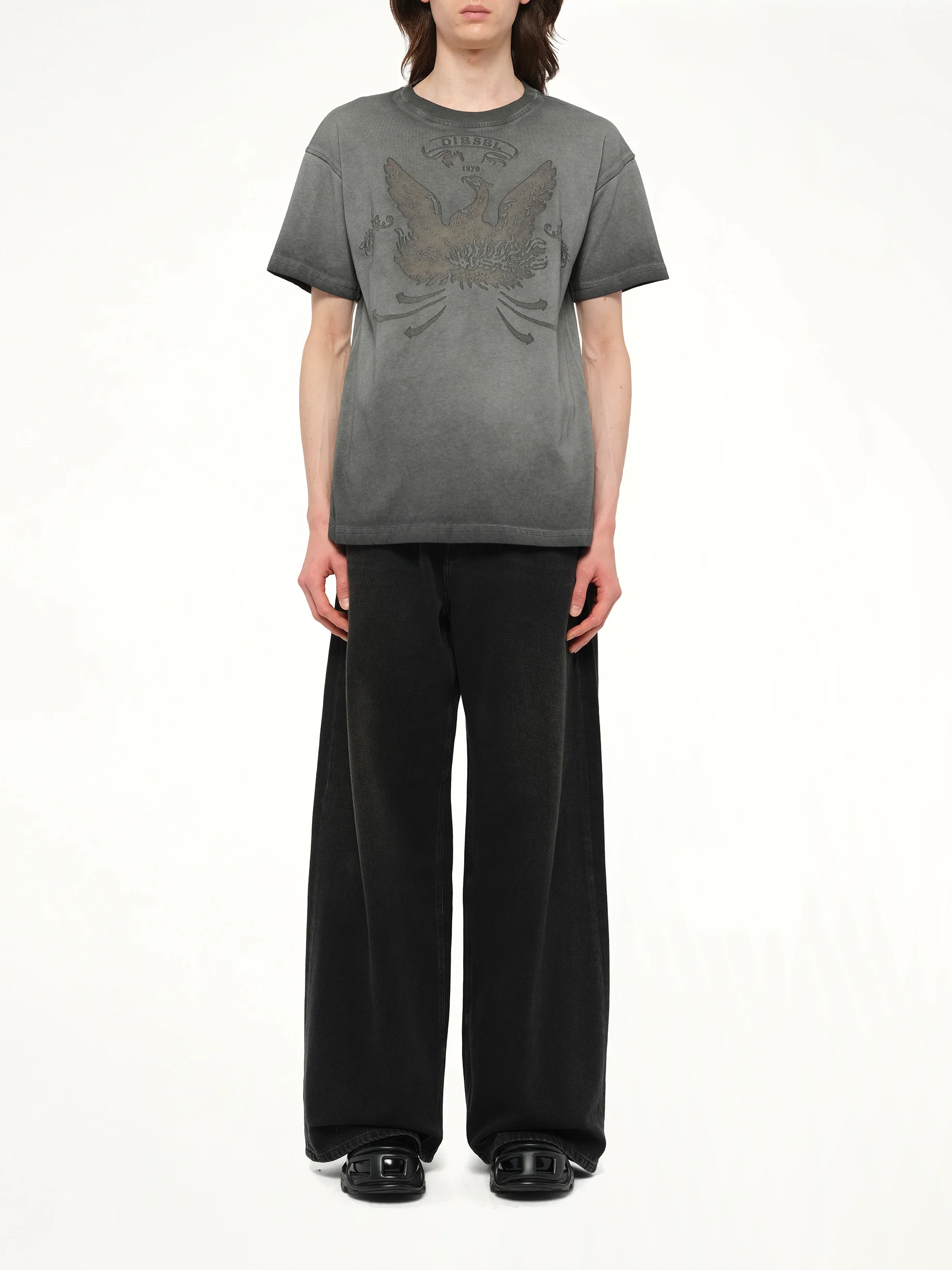 T-NORM-T9 T-Shirt in Washed Grey - Image 7