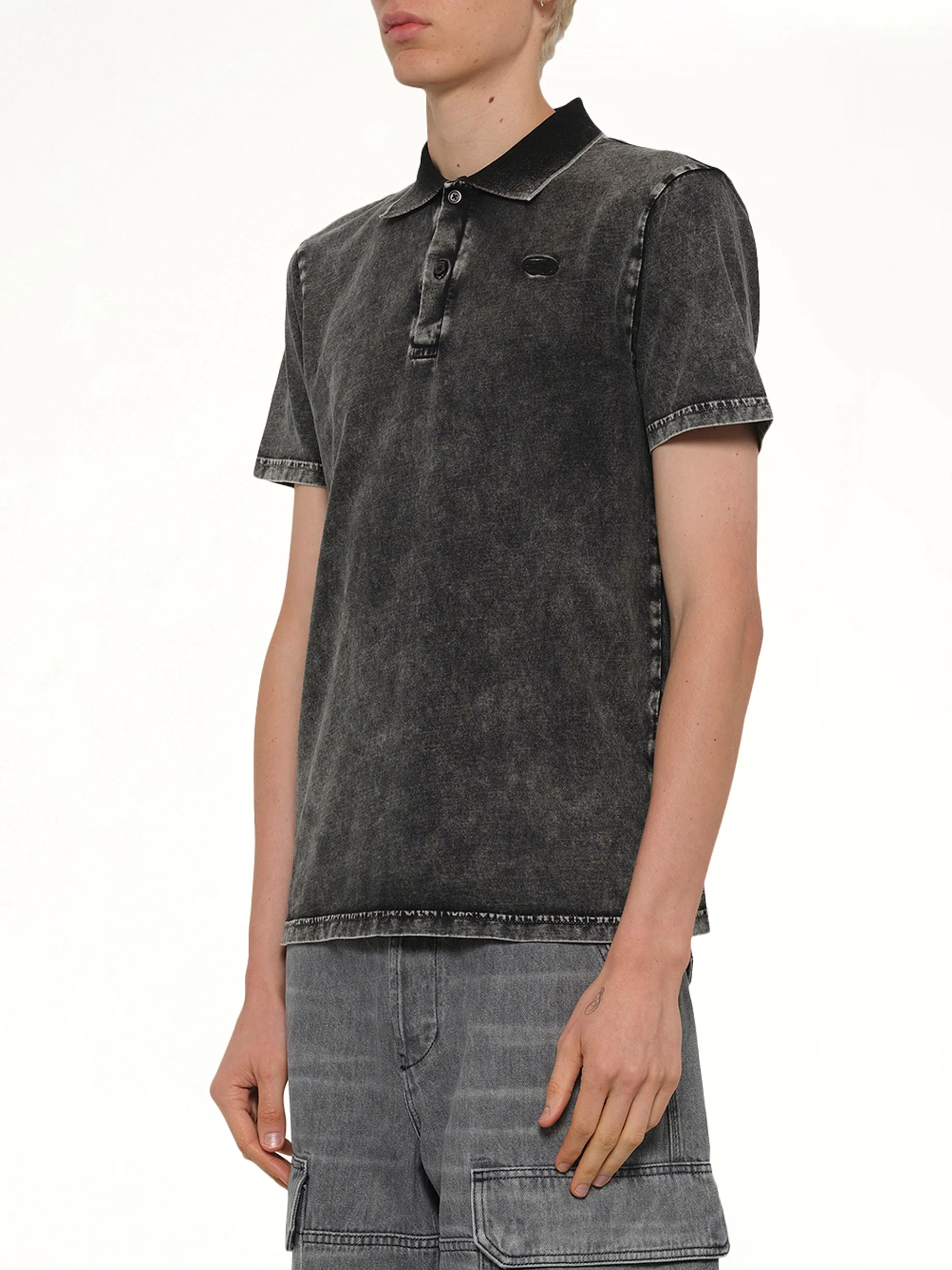 T-REJUST-NC-DEN Polo in Grey - Image 3