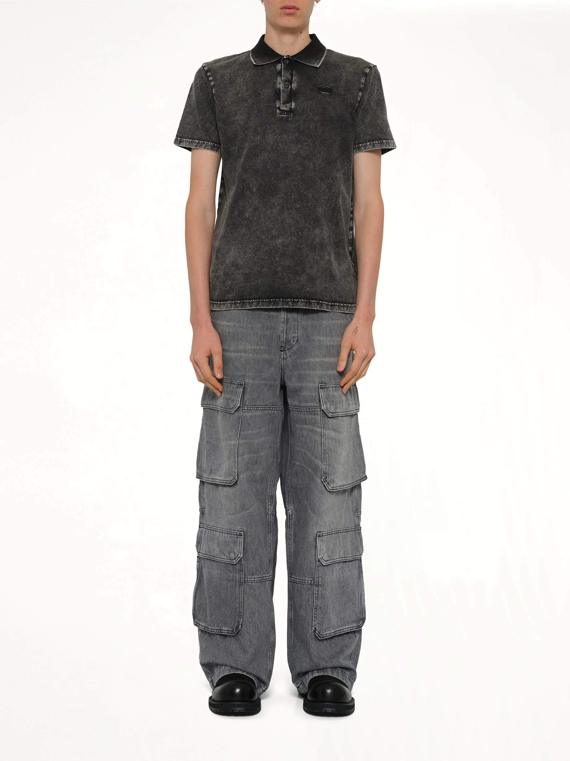 T-REJUST-NC-DEN Polo in Grey - Image 7