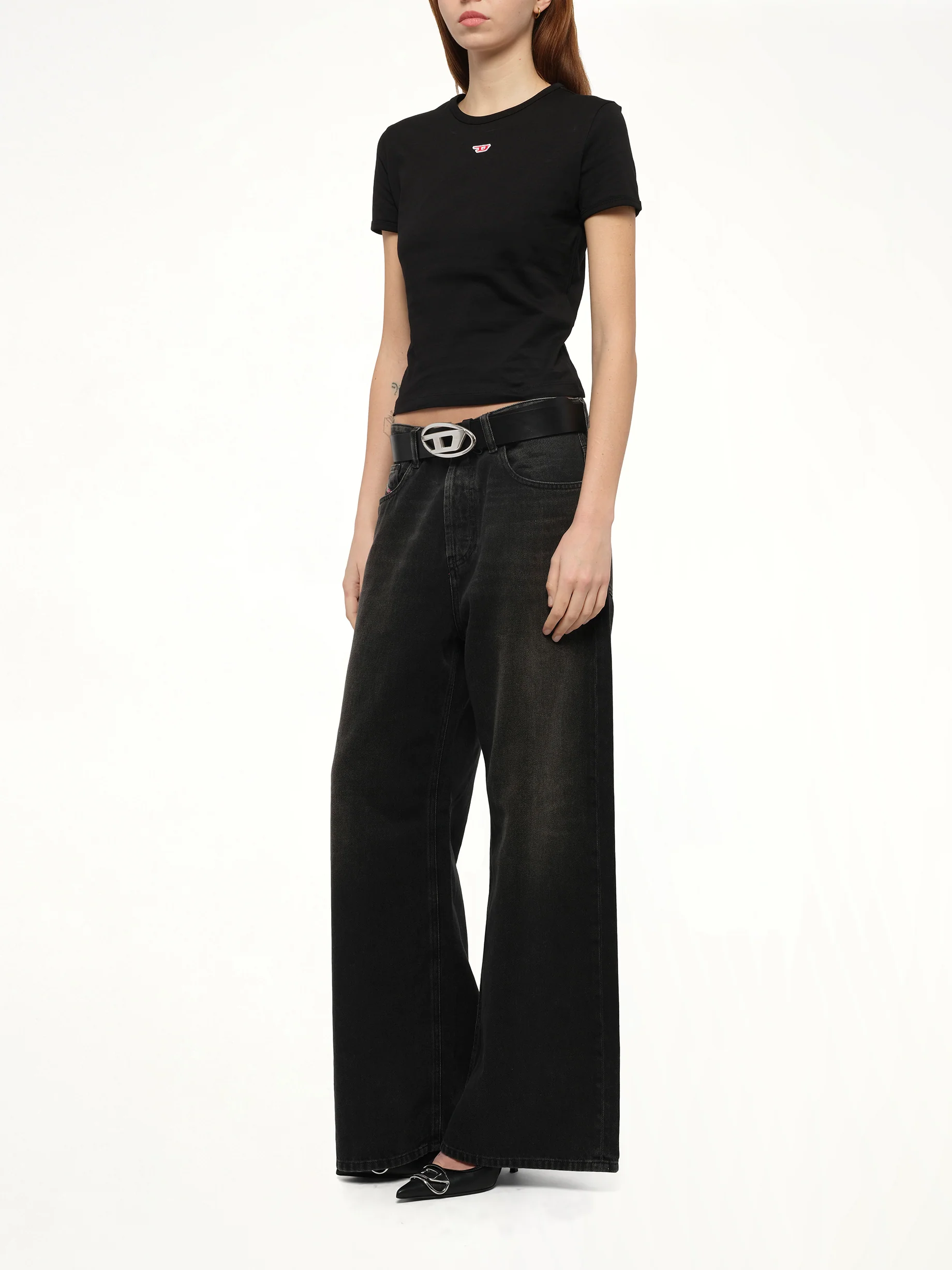 T-UNCUTIE-LONG-D T-Shirt in Black - Image 4