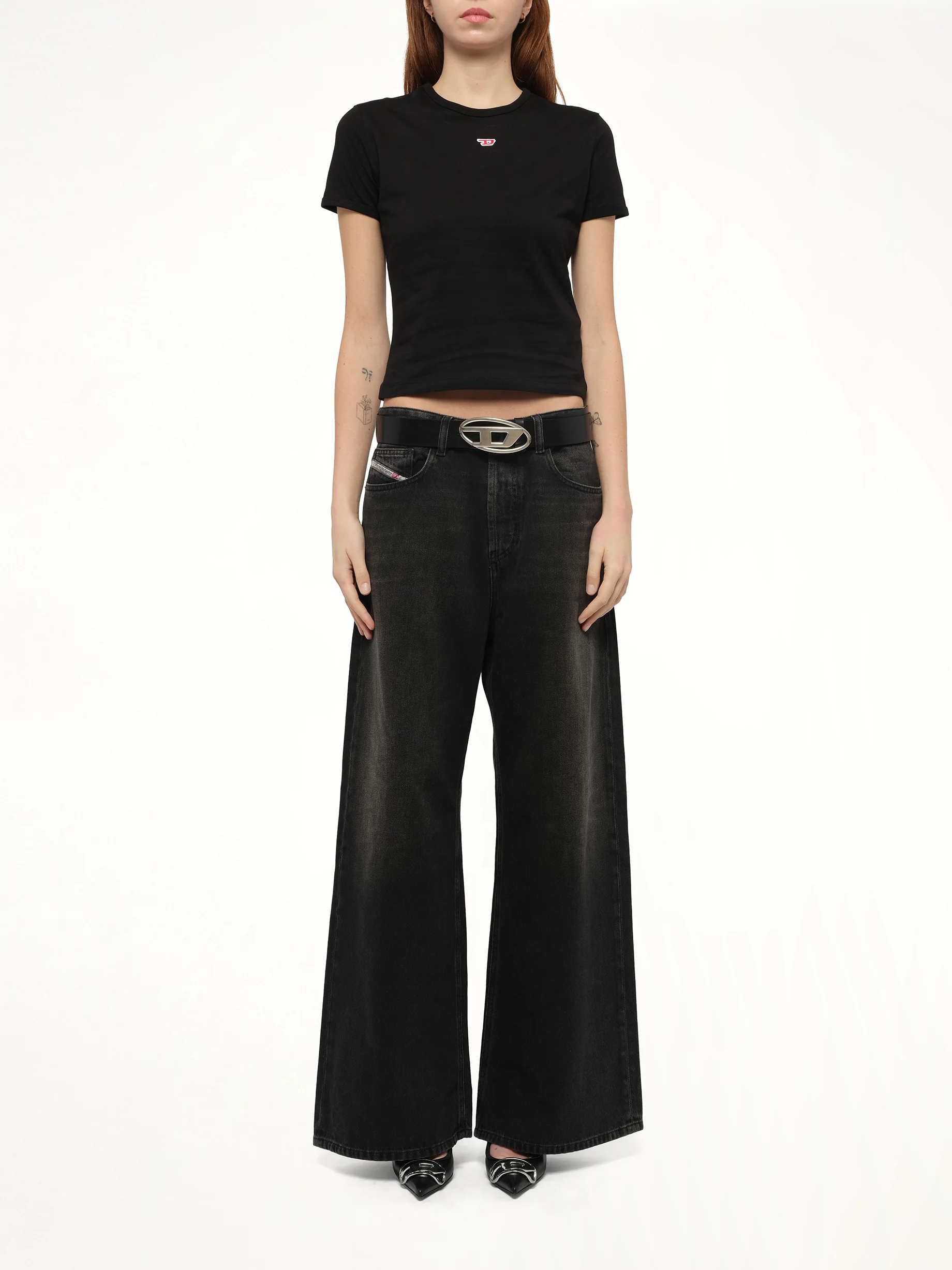 T-UNCUTIE-LONG-D T-Shirt in Black - Image 7