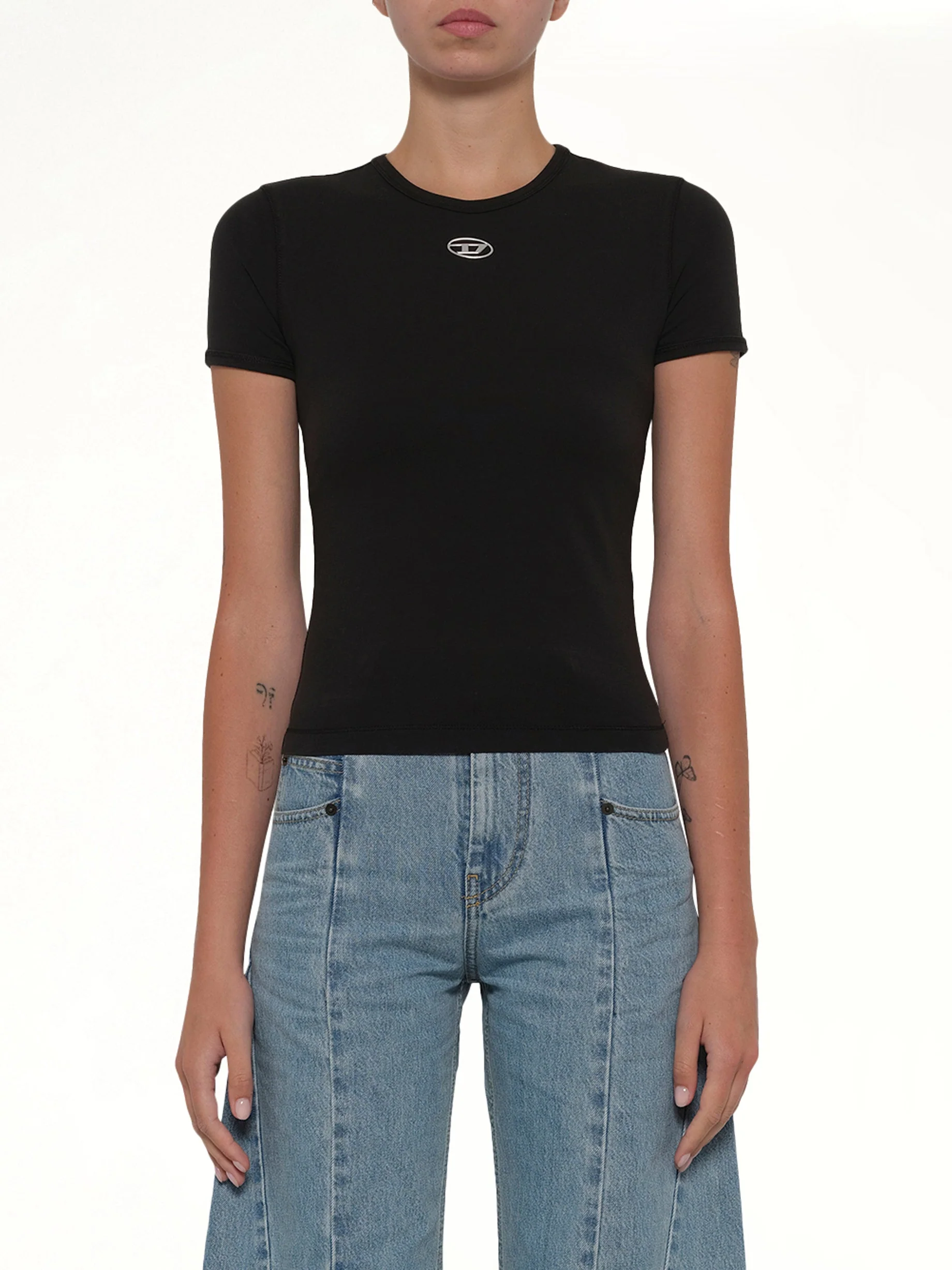T-UNCUTIESLONG-OD T-Shirt in Black