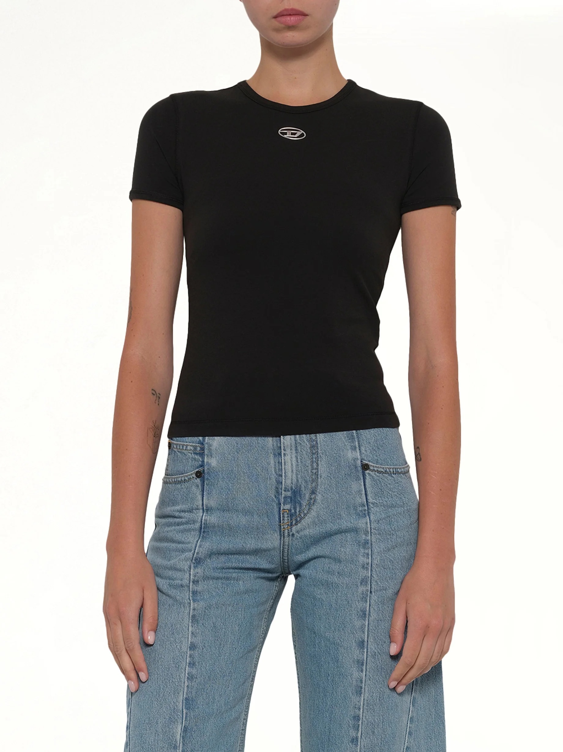 T-UNCUTIESLONG-OD T-Shirt in Black - Image 6